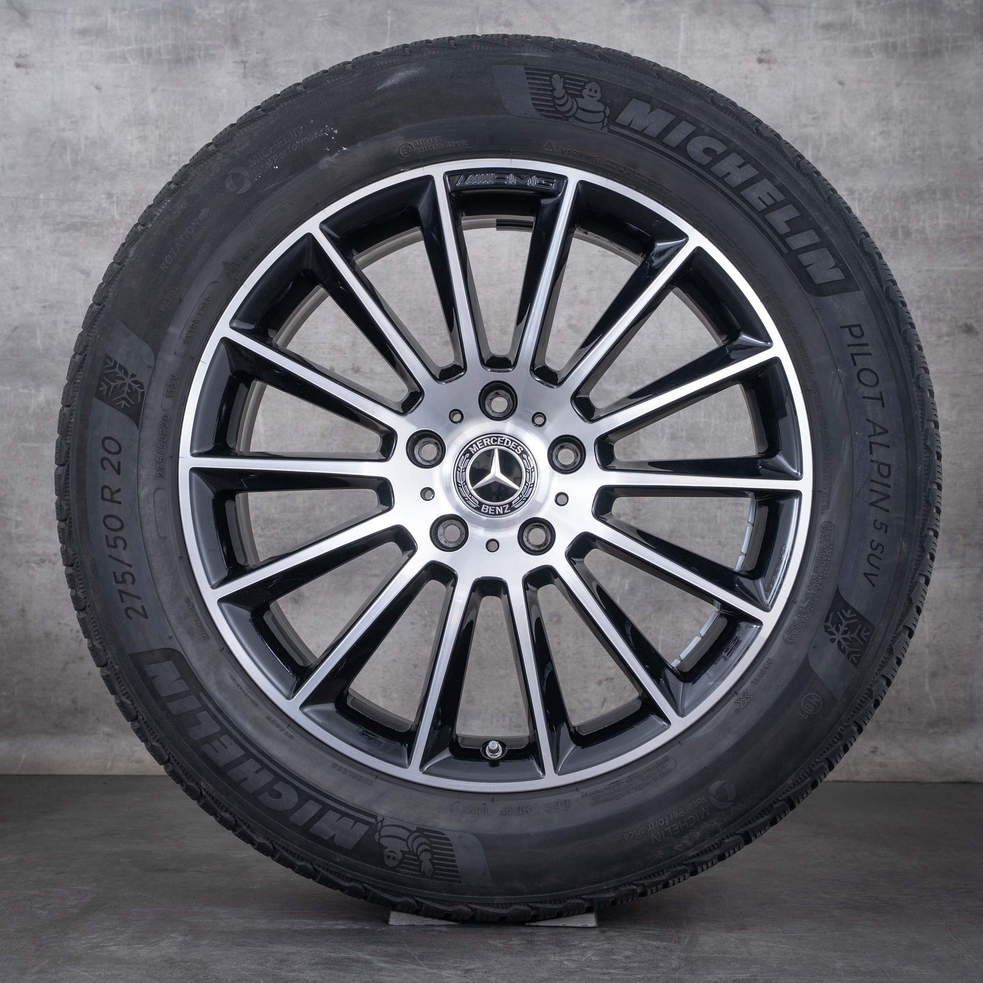 Oryginał Mercedes Benz Klasa G AMG koła zimowe 20 cali W463 G350 d G400 G500 Felgi A4634011700 czarne polerowane