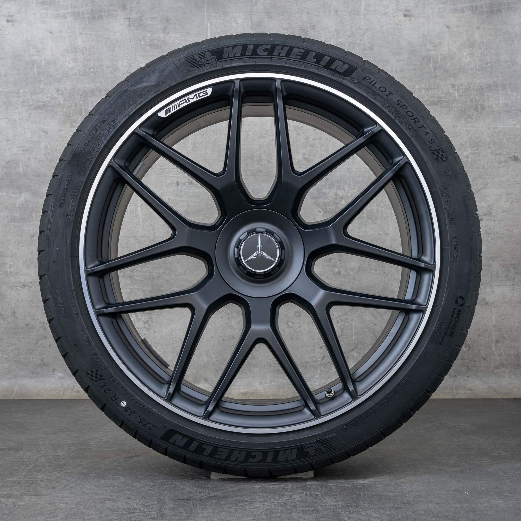 Oryginalne felgi do Mercedes-Benz AMG GT 43 53 63 S 4Matic+ & E Performance 21 cal X290 4-drzwiowa Opony letnie A2904010800 A2904010900 czarne w stylu diamond cut