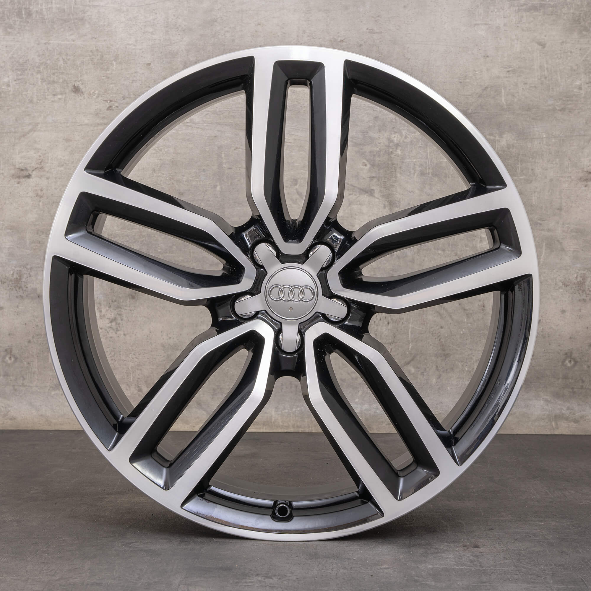 OEM Audi Q5 SQ5 rims 21 inch 8R alloy 8R0601025CP black polished