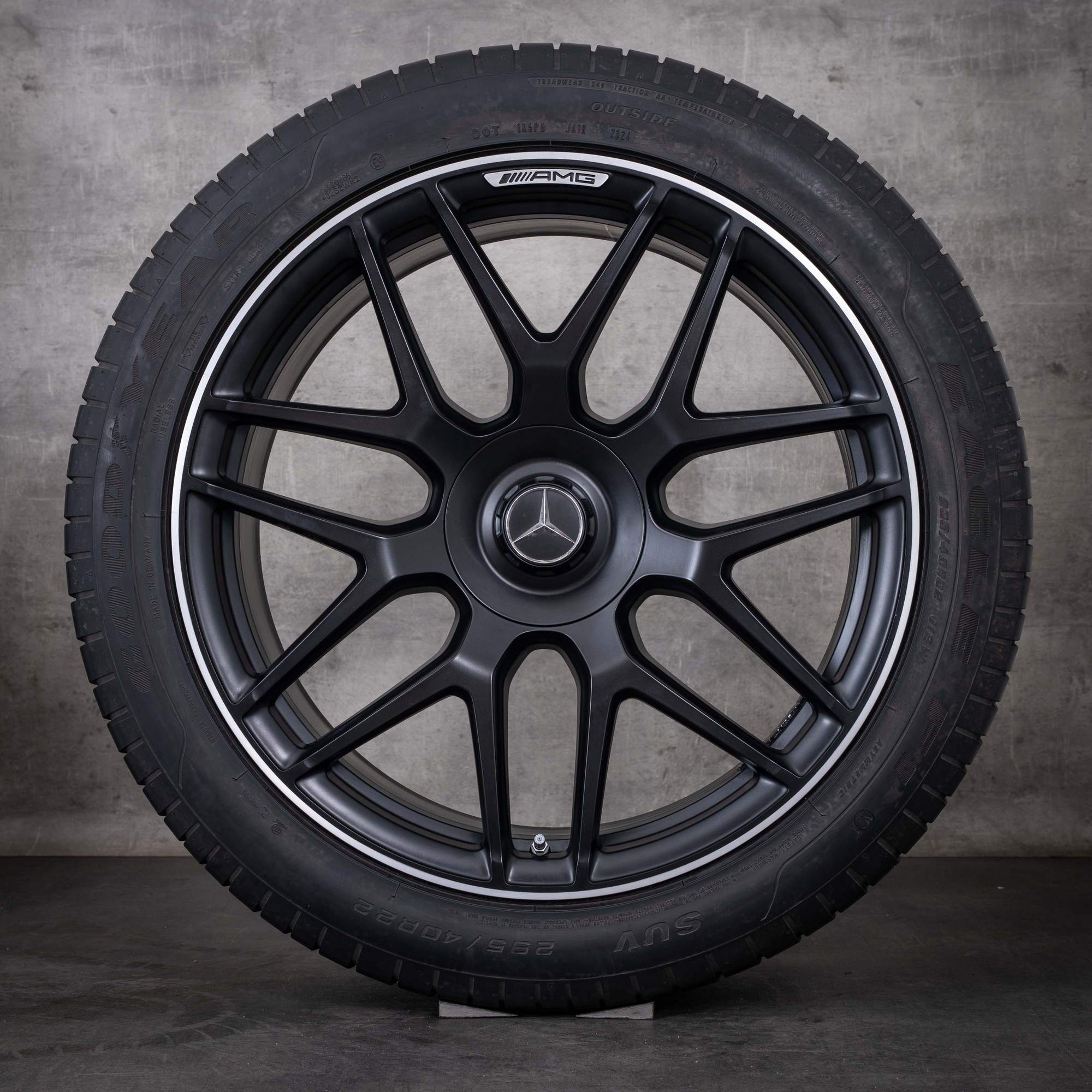 OEM Mercedes-Benz G-Class G63 AMG 22-inch rims W465 W463A summer wheels A4634012000 matte, diamond cut