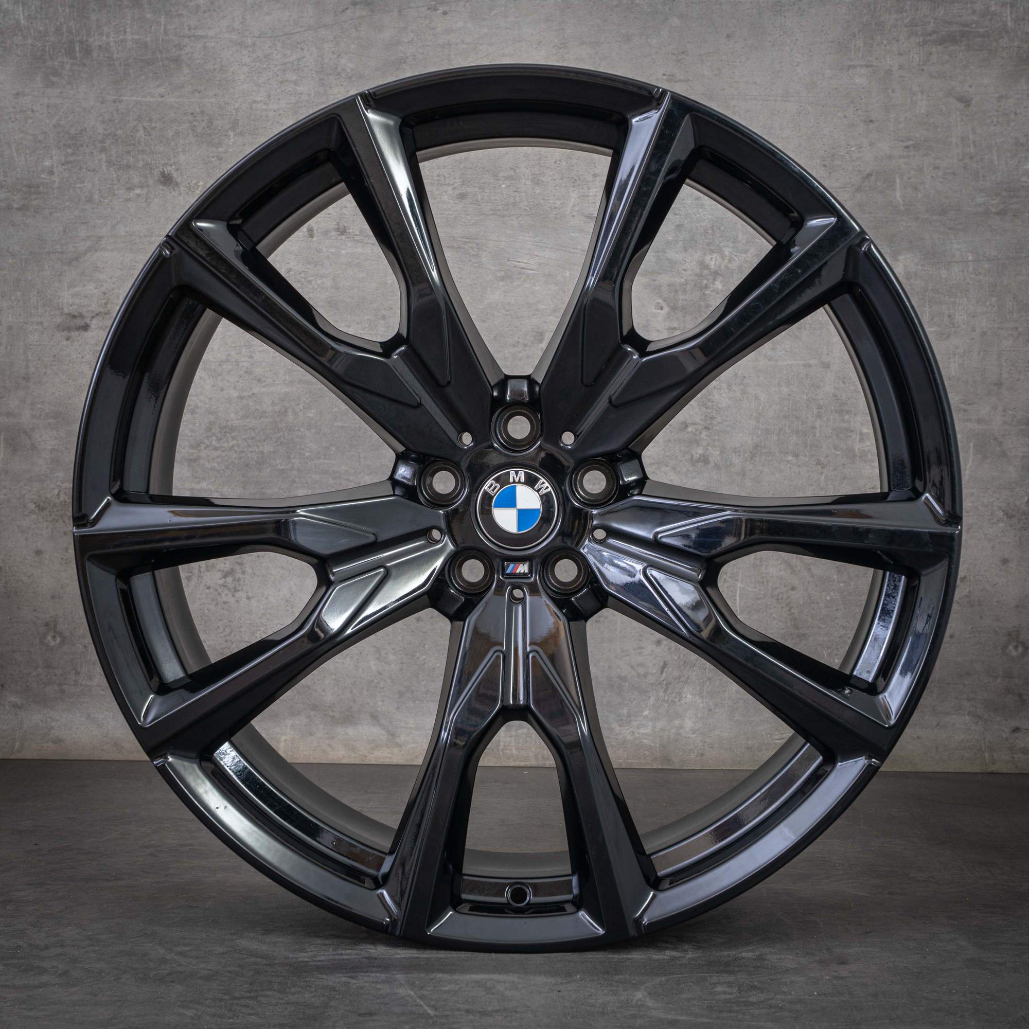 Originale BMW X7 fælge 22 tommer G07 Styling 755 M 5A269F7 5A269F8 jetsort