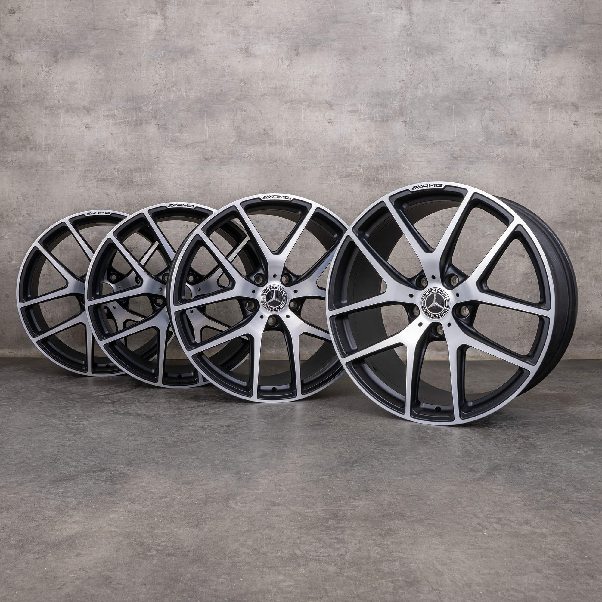 Llantas originales Mercedes Benz Clase G AMG de 21 pulgadas W463 63 65 A4634010400 negro mate alto brillo