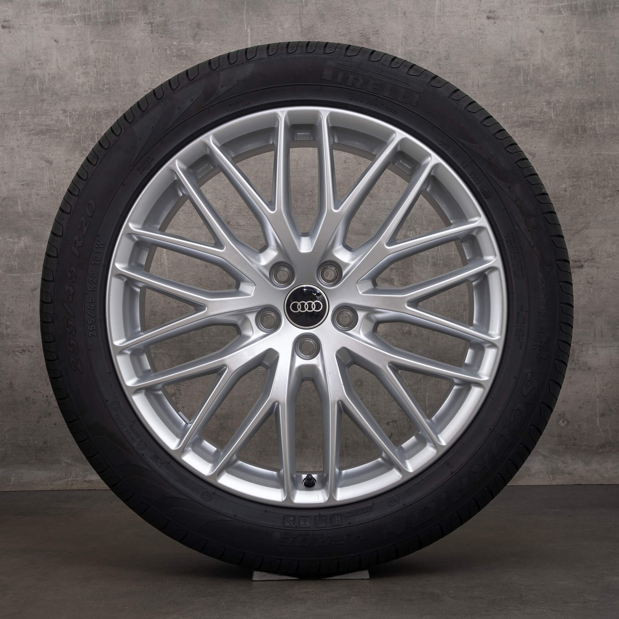Oryginalne felgi Audi Q5 SQ5 20 cali FY letnie koła 80A601025AB srebrne