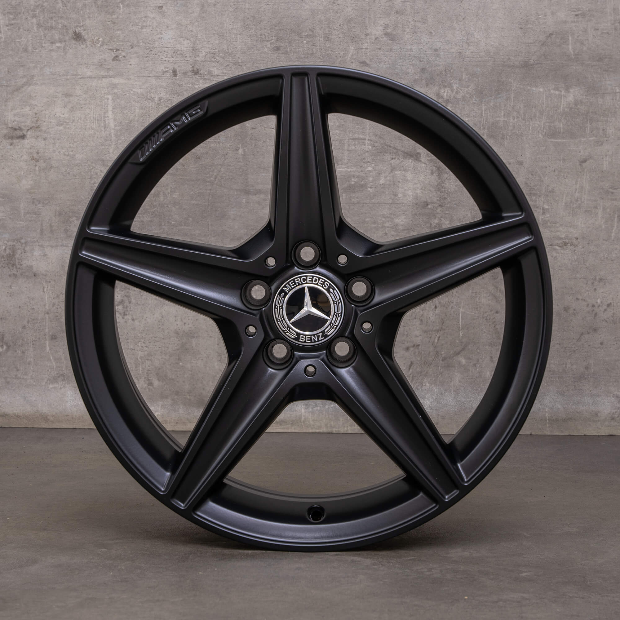Llantas originales Mercedes Benz Clase C AMG 18 pulgadas W205 S205 C205 A205 A2054011100 negro mate