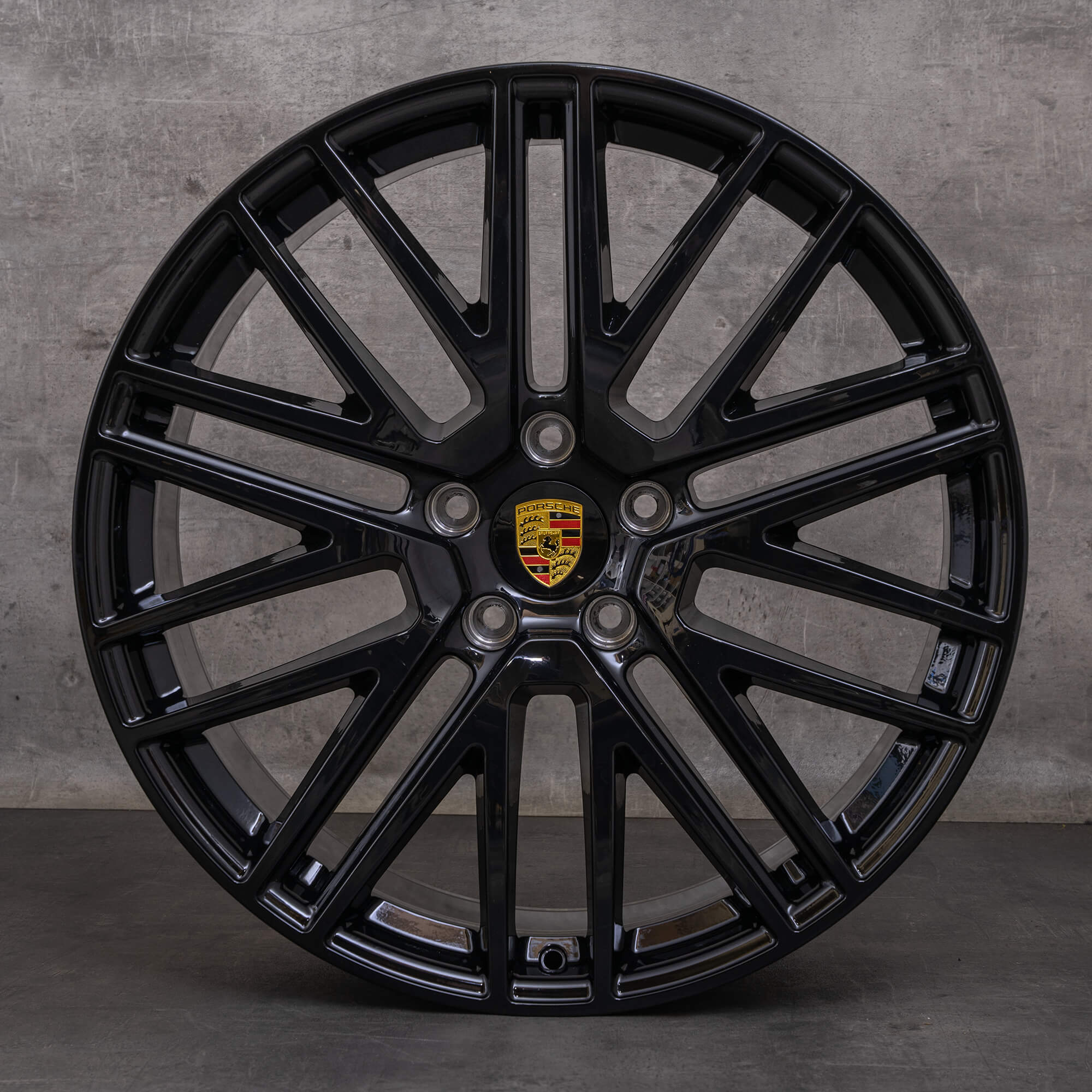 Alkuperäiset Porsche Cayenne vanteet 22 tuuman 9YA II kesäpyörät 9Y0601025DR 9Y3601025CA Turbo Design musta kiiltävä UUTUUS