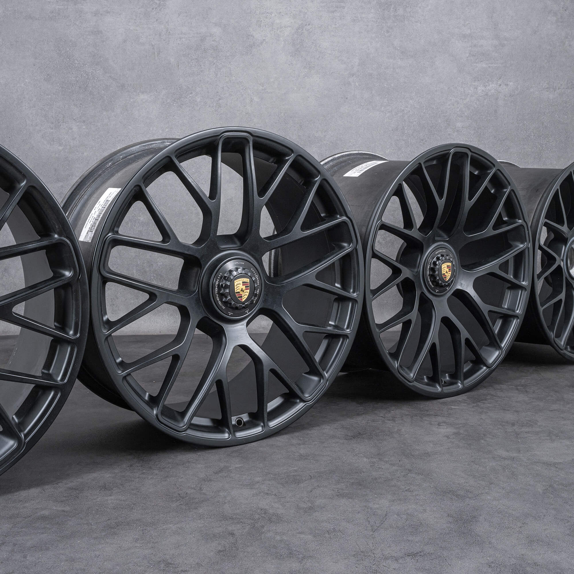 Originale Porsche 20 tommer 991.1 Carrera GTS-fælge 99136216735 sort satinfinish