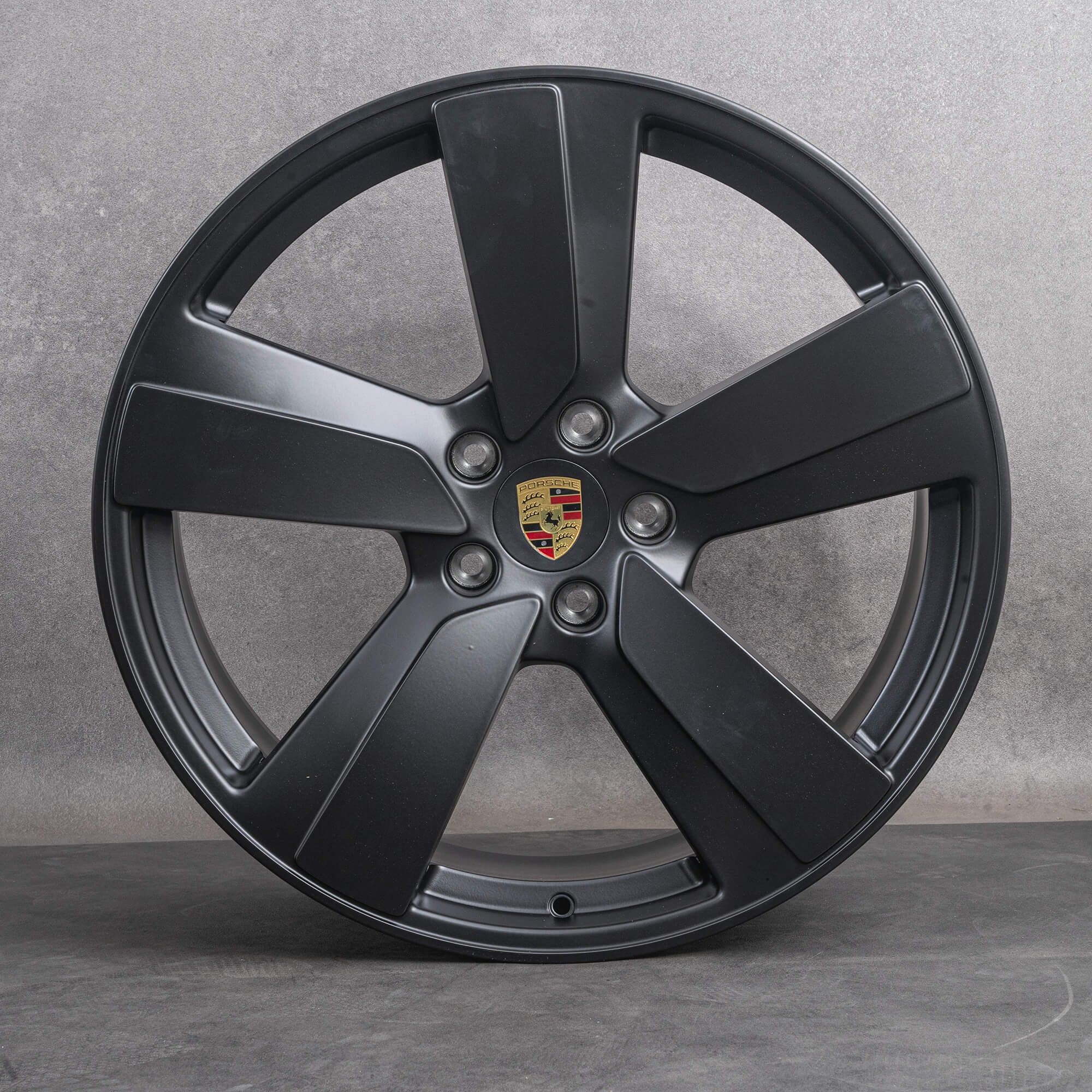 Llantas de aleación originales Porsche Macan Electric 22 pulgadas negro mate