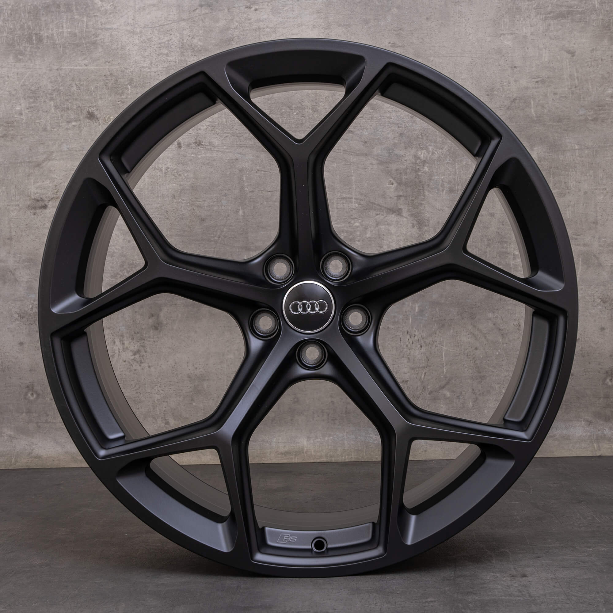 OEM Audi RS6 RS7 Rims 22 inch 4K C8 4K0601025BM Performance honeycomb design black matt