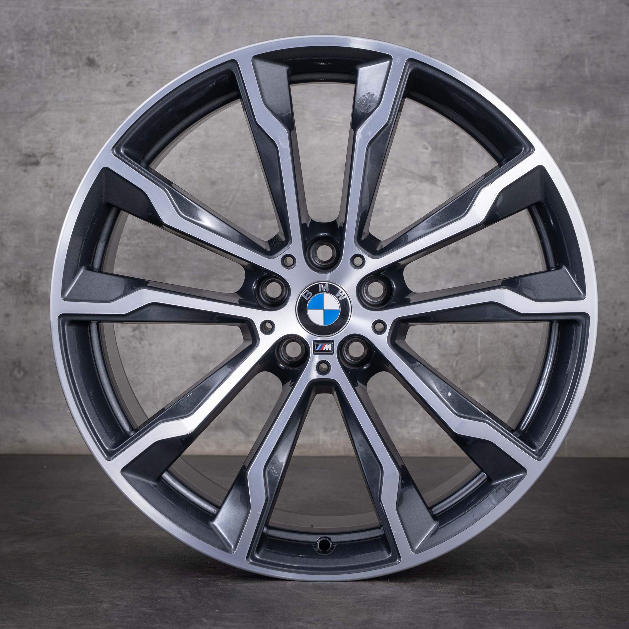 Original BMW X3 X4 Winterräder 20 Zoll G01 G02 Felgen Styling 699 M 8010268 8010269 orbit grey glanzgedreht - Rad 4 von 4