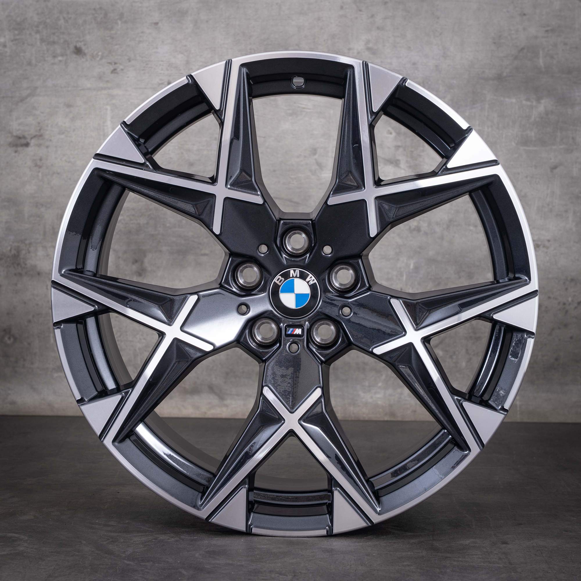 OEM BMW 7 Series i7 X3 20inch G70 G45 rims 19inch 5A6F100 Styling 1035 M Midnight Gray diamond cut NEW