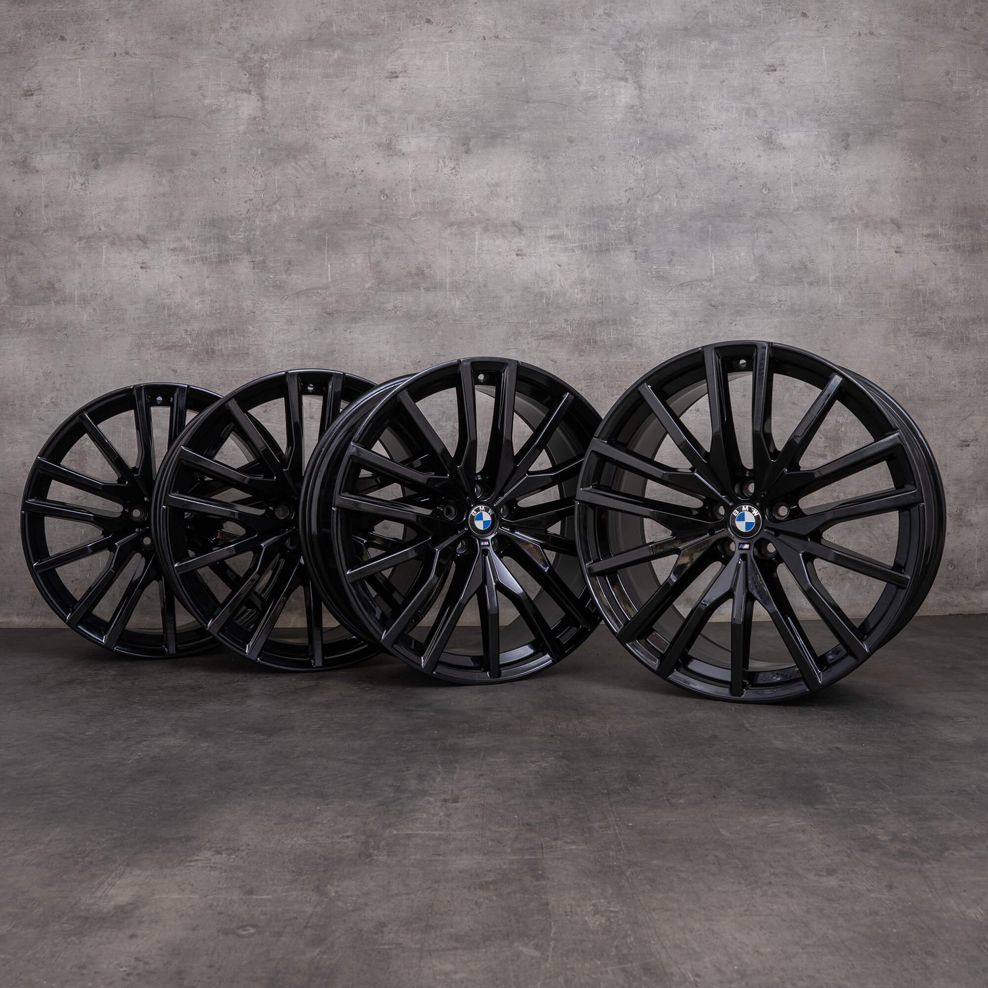 Originais BMW X5 X6 22 polegadas G05 G06 jantes 8090013 8090014 Styling 742 M jet black glossy turned NEW