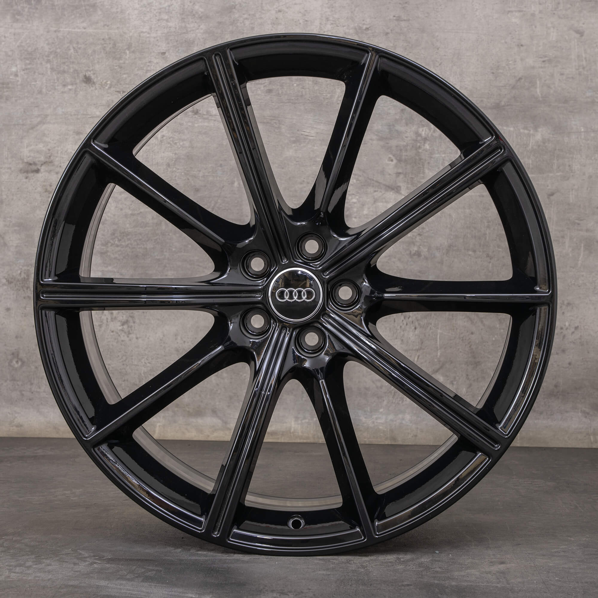 Oryginał Audi RS6 RS7 felga 21 cali 4K C8 4K0601025AA czarny błyszczący