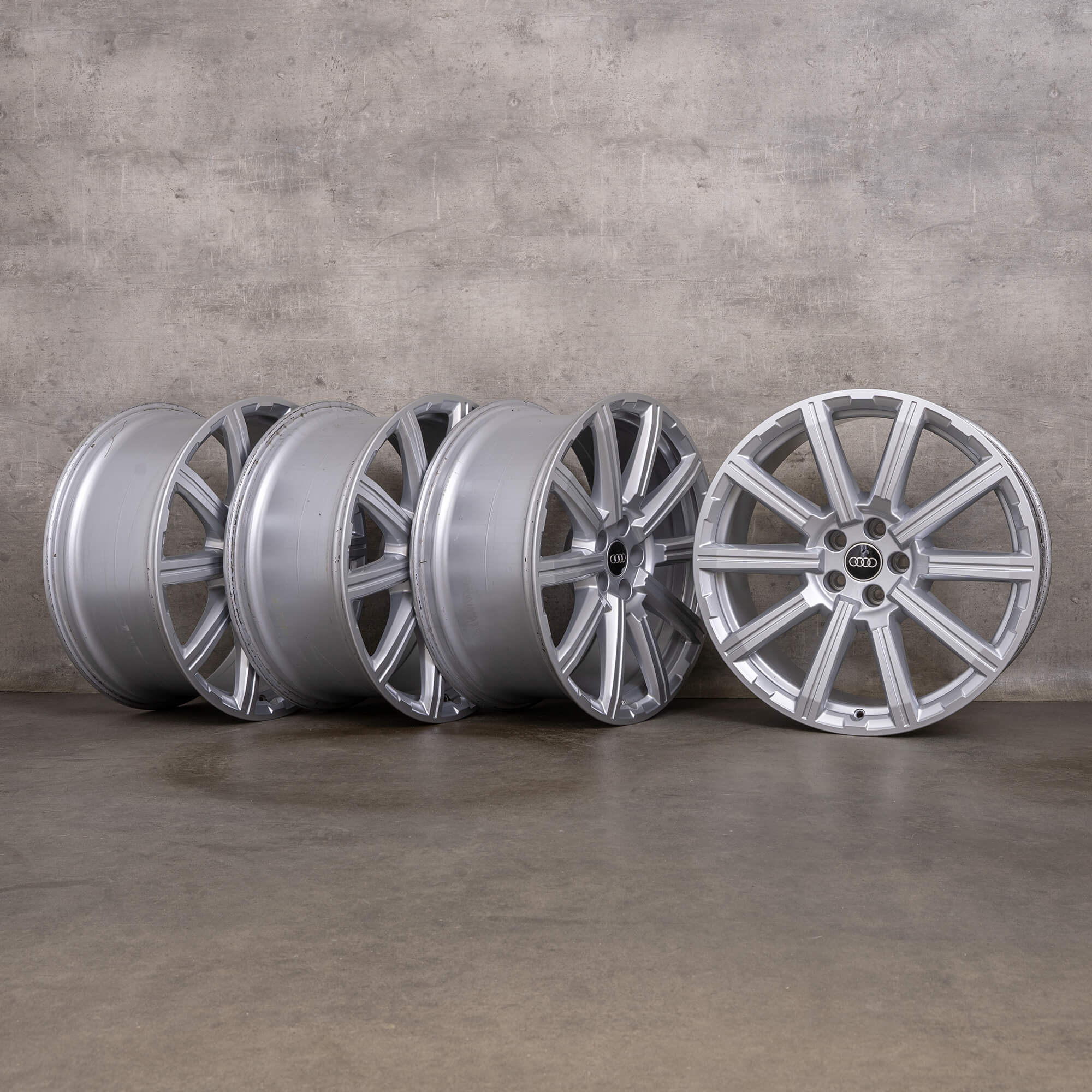 Jantes originales Audi Q7 SQ7 20 pouces 4M 4M0601025AE argent