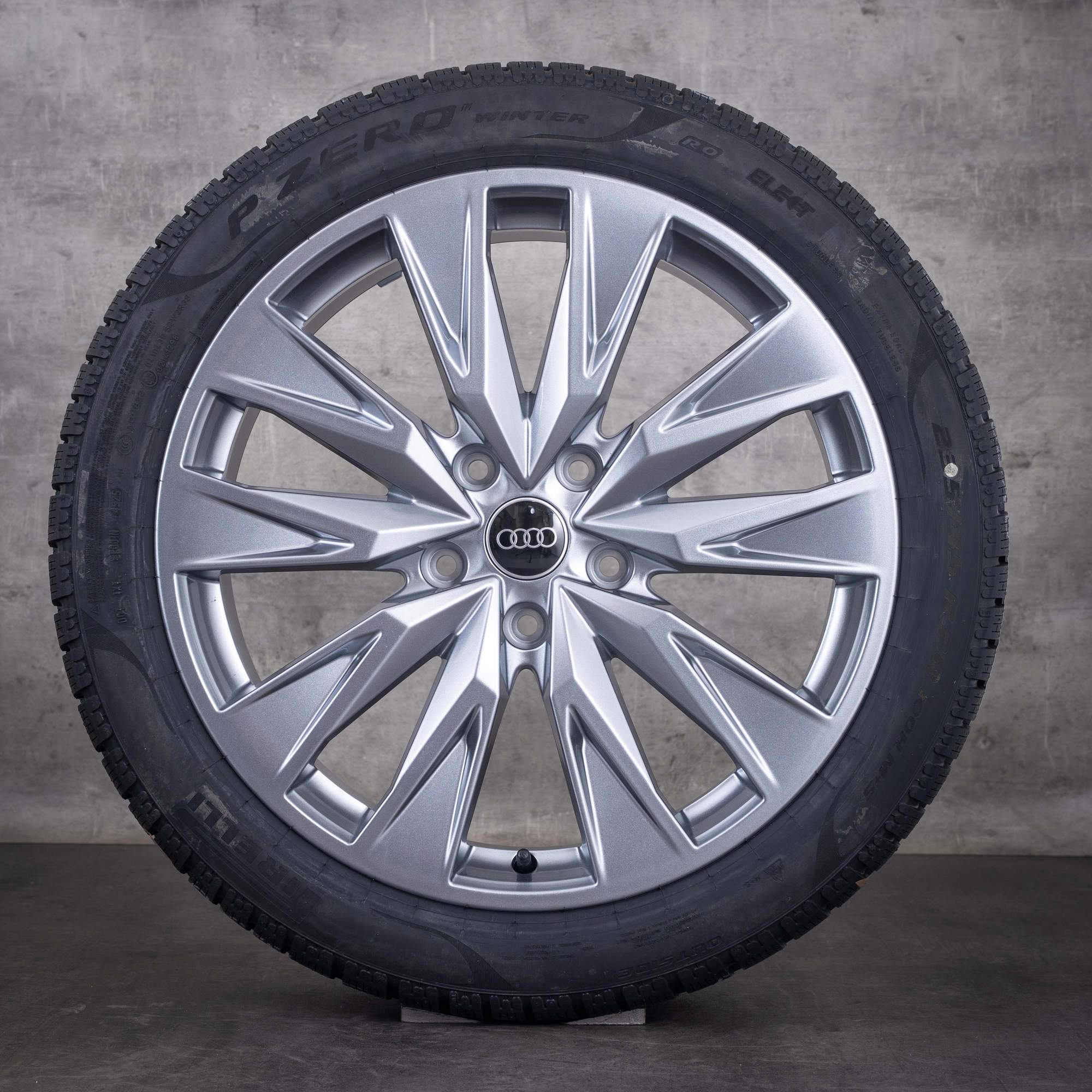 Originale Audi A6 e-tron vinterhjul 20 tommer GH-fælge 85E601025AR 85E601025AS platingrå NYE