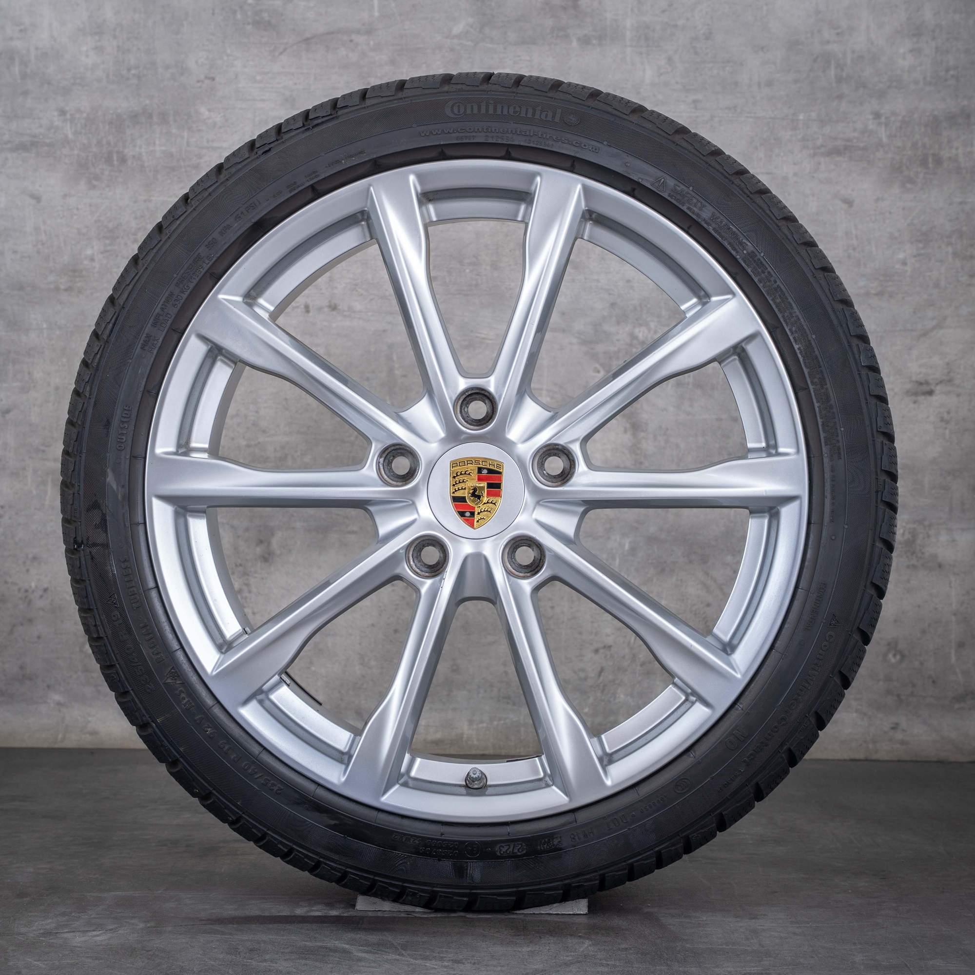 Original Porsche Boxster Cayman Winterräder 19 Zoll 982 S GTS T Felgen 982601025 982601025A silber glanz