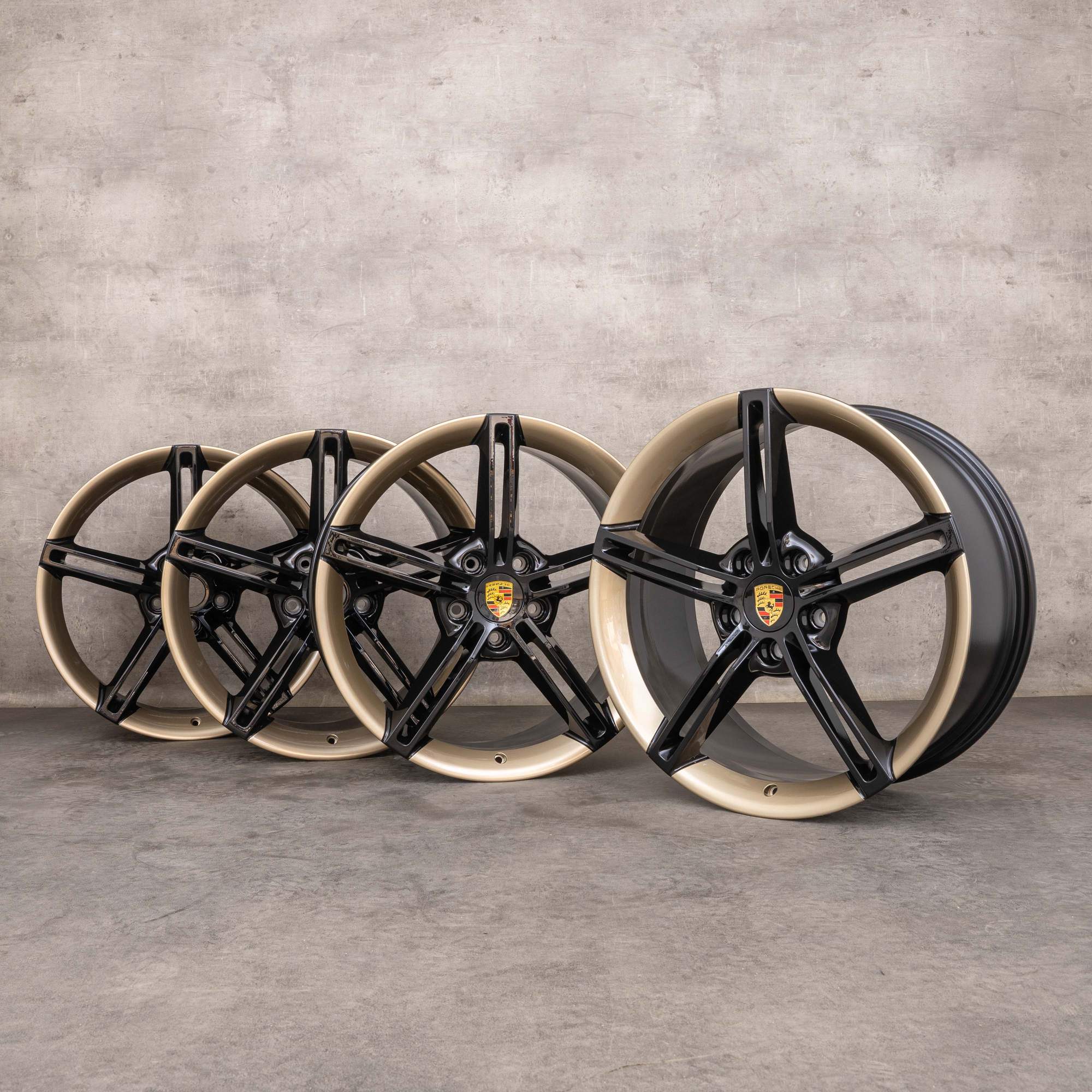 OEM Porsche Taycan rims 21 inch 9J1 9J1601025AA 9J1601025AB black ...