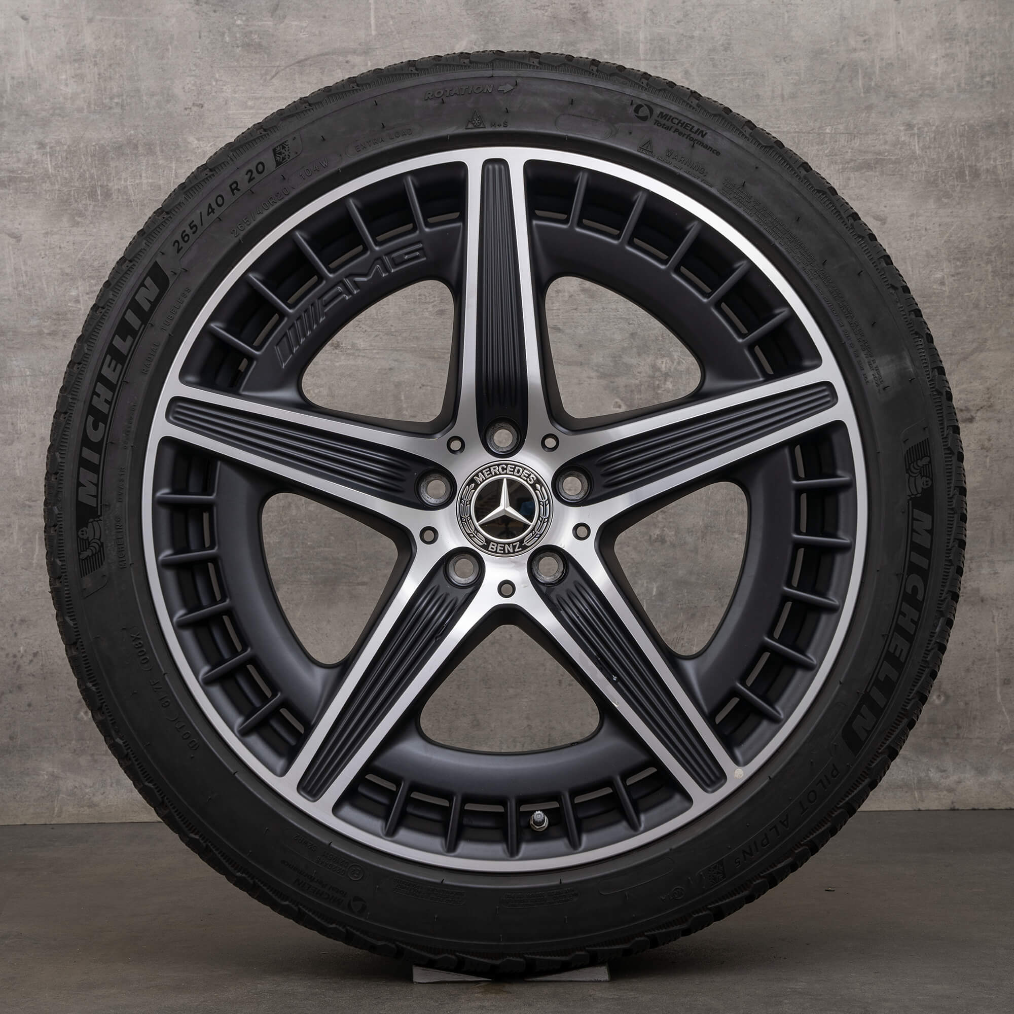 AMG Mercedes Benz EQE 43 53 V295 winter wheels 20 inch rims tires matt