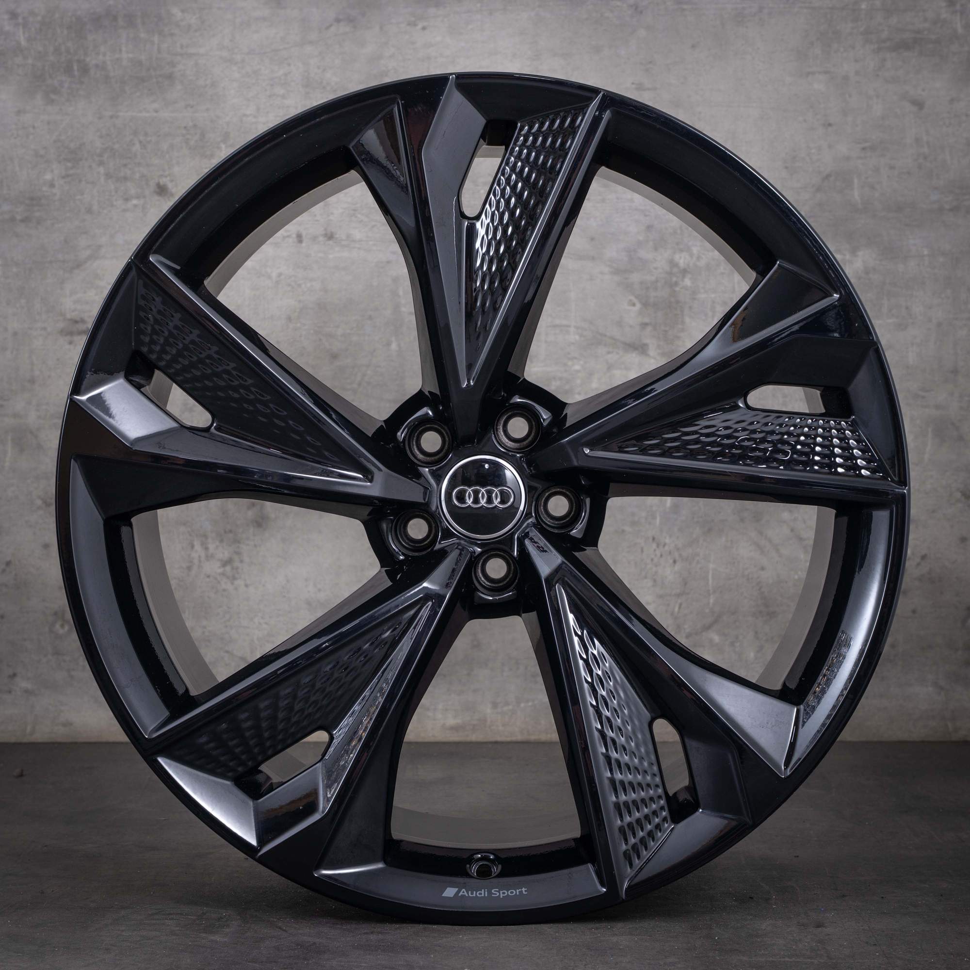 Original Audi RS6 RS7 Felgen 22 Zoll 4K C8 4K0601025BC schwarz glanz