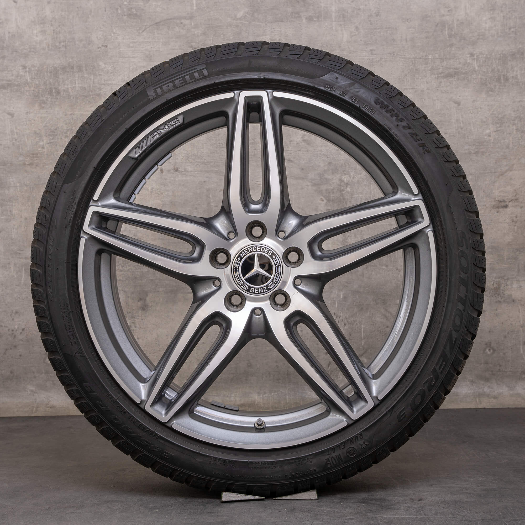 Genuine Mercedes Benz Classe E AMG inverno ruote 19 pollici W213 S213 C238 A238 cerchi A2134012000 himalaya grigio lucido tornito