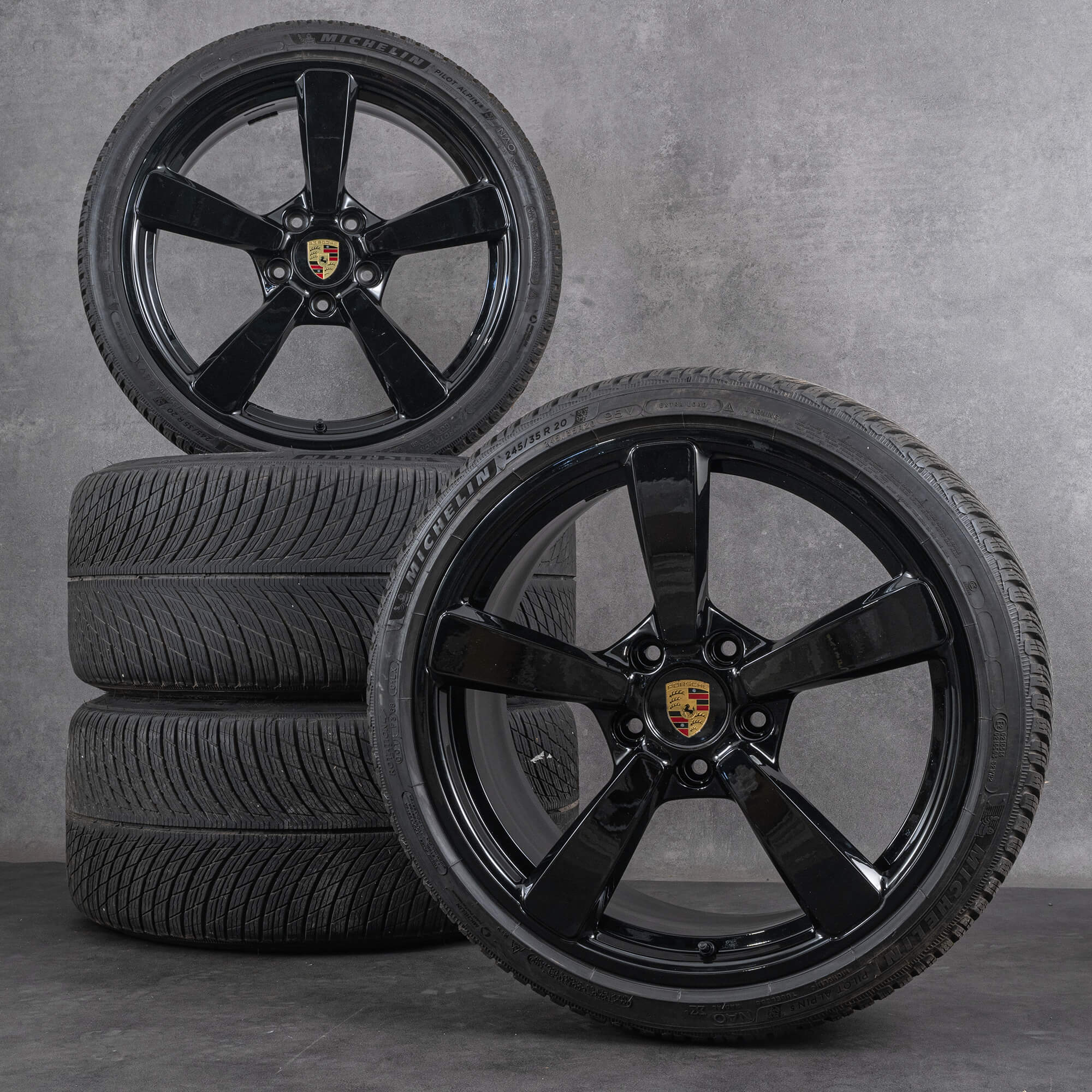 Original Porsche 20 21 Zoll 992 Felgen Exclusive C2 Winterräder Winterreifen Neu
