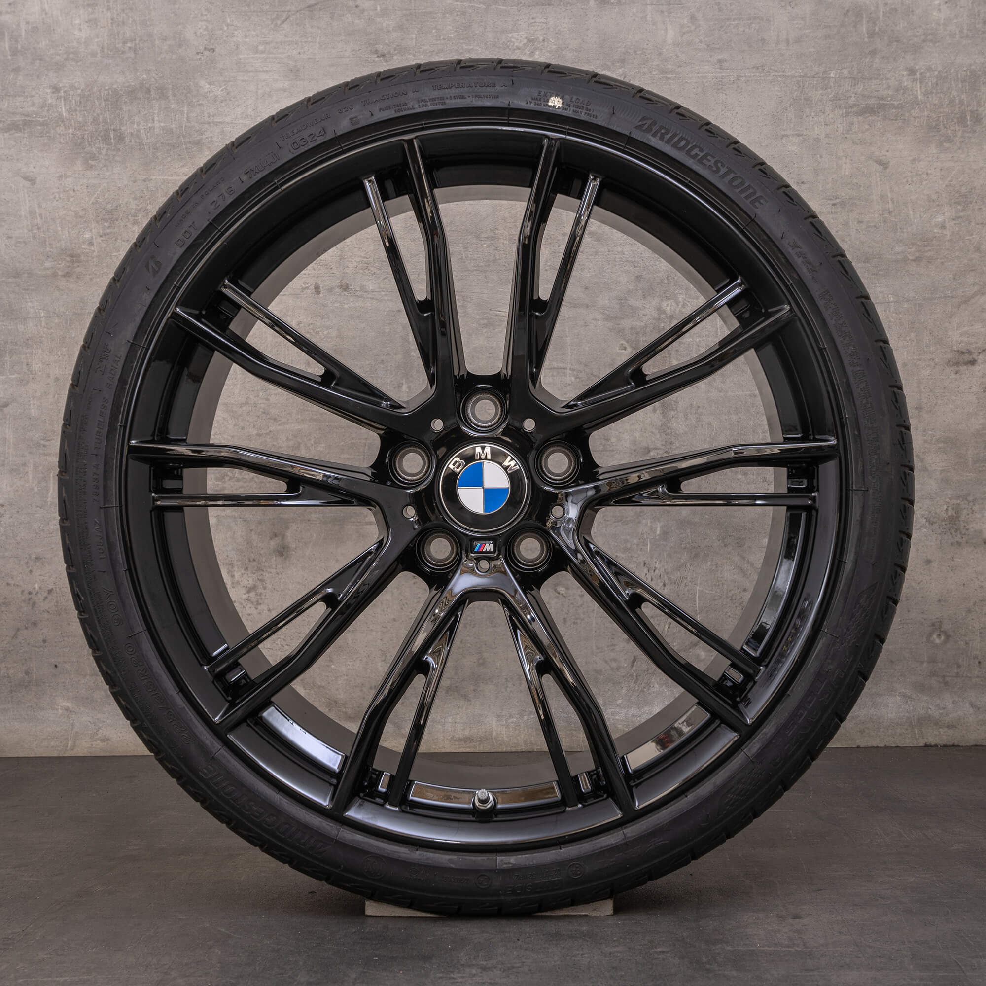 OEM BMW 3 series 4 rims 20 inch F30 F31 F32 F33 F36 Gran Coupe summer wheels styling 624 M 6862774 6862775 black gloss