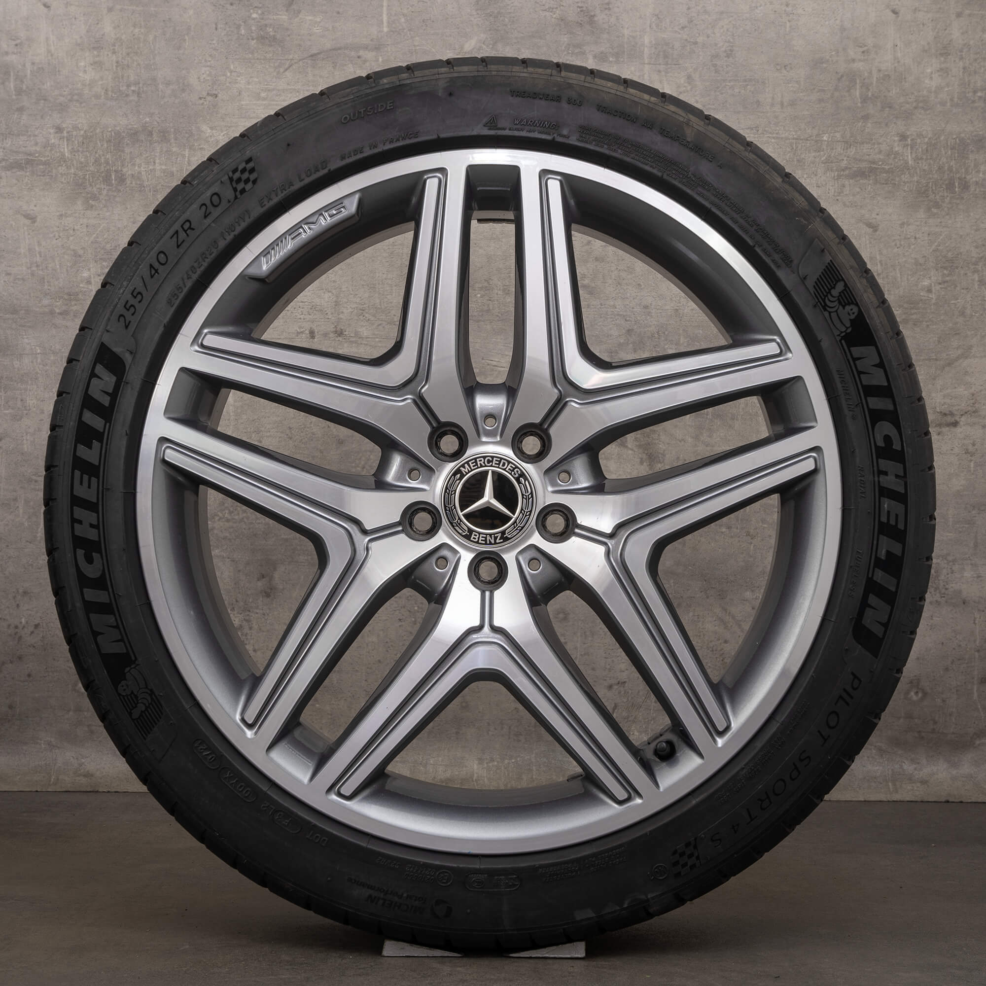 Oryginał Mercedes Benz GLA GLB 35 45 koła 20 cali X247 H247 letnie A2474012000 himalaya szary polerowane NOWOŚĆ
