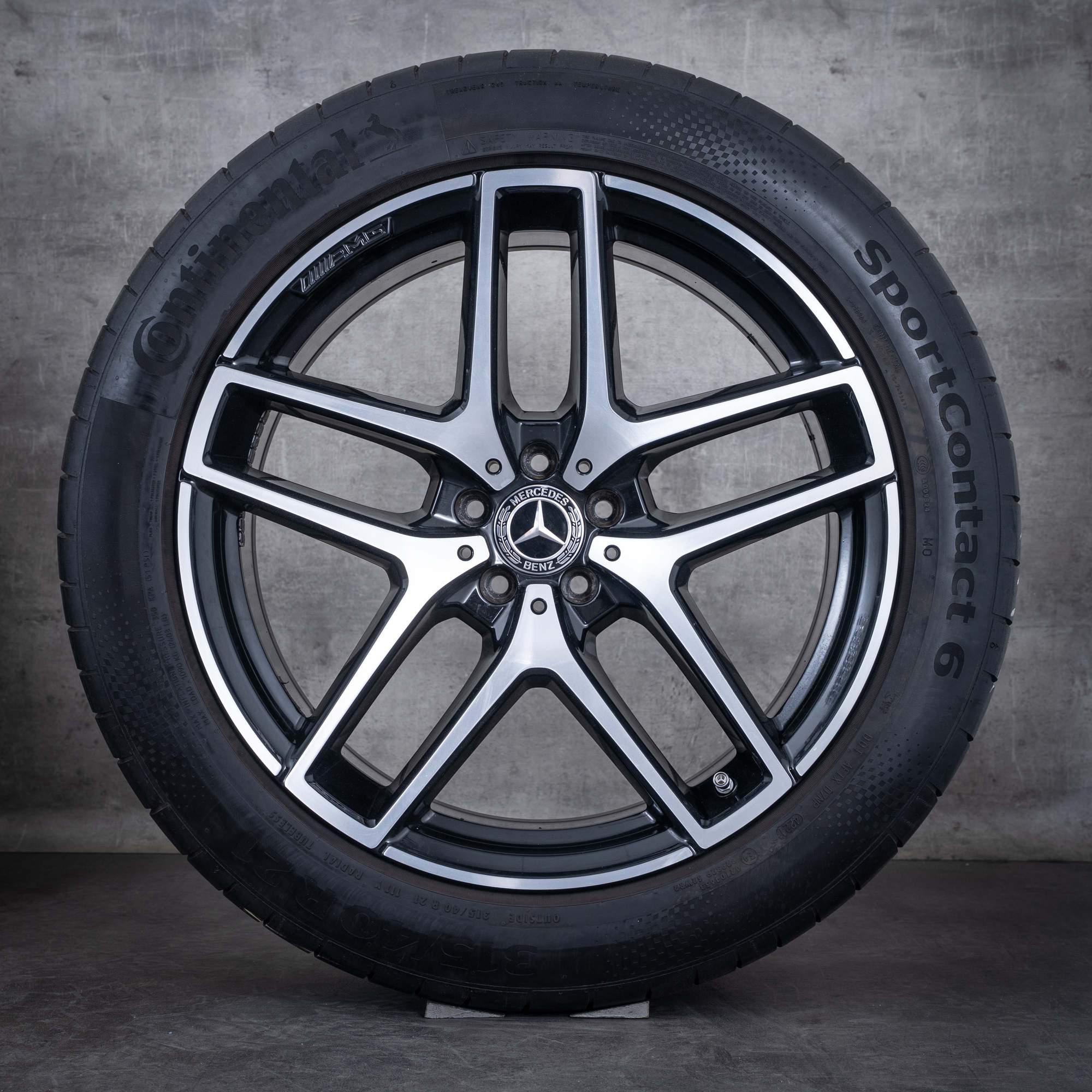 Alkuperäiset Mercedes Benz GLE & 43 63 S AMG vanteet 21 tuuman C292 kesäpyörät A2924012900 A2924011700 musta kiillotettu