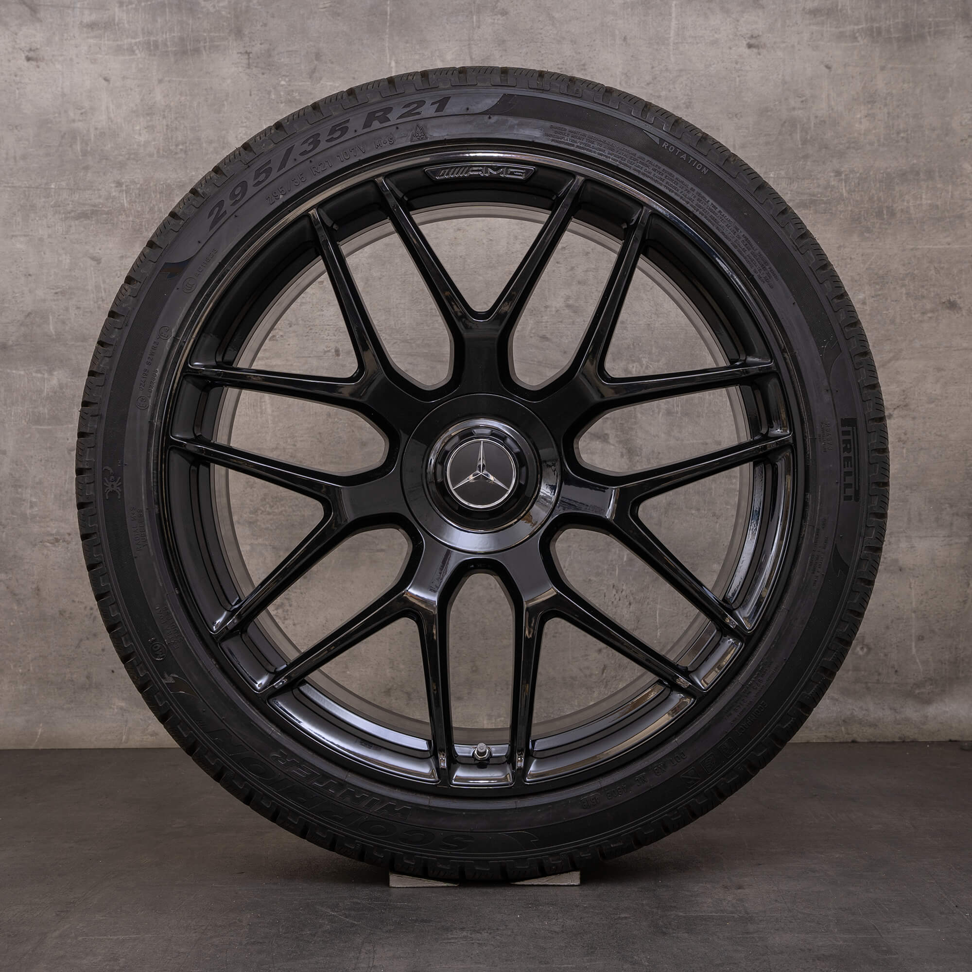 Original Mercedes Benz GLC 63 & S AMG Felgen 21 Zoll C253 X253 Sommerräder A2534014000 A2534014100 schwarz glanz