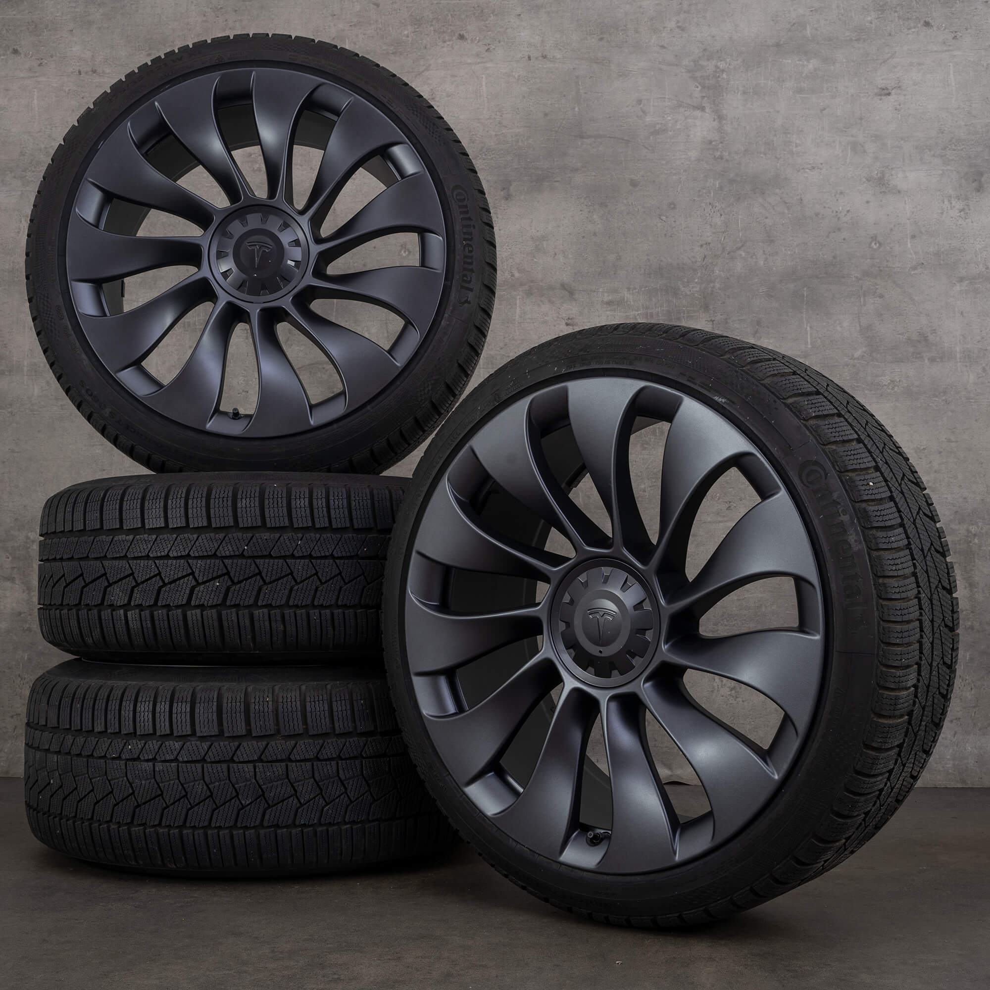 Alkuperäiset Tesla Model Y:n talvirenkaat 21 tuuman vanteet overturbine 1188226-00-C 1188227-00-C harmaa