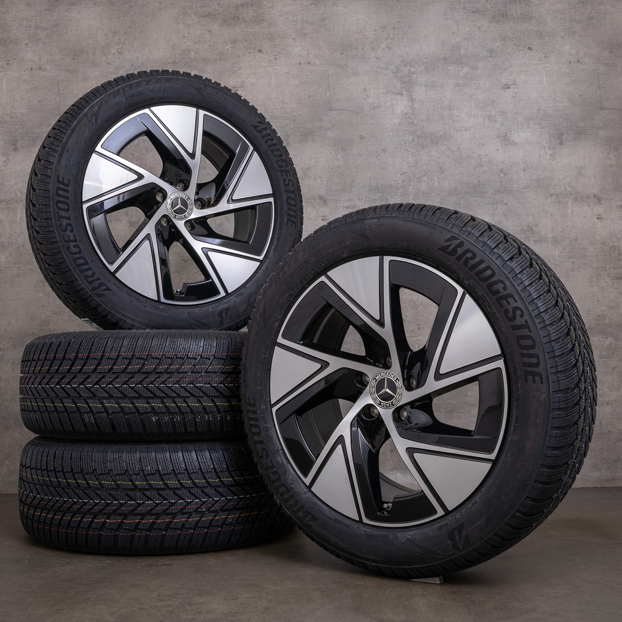 Alkuperäiset Mercedes Benz GLC talvirenkaat 19 tuuman X254 C254 vanteet A2544015200 musta kiillotettu UUTUUS