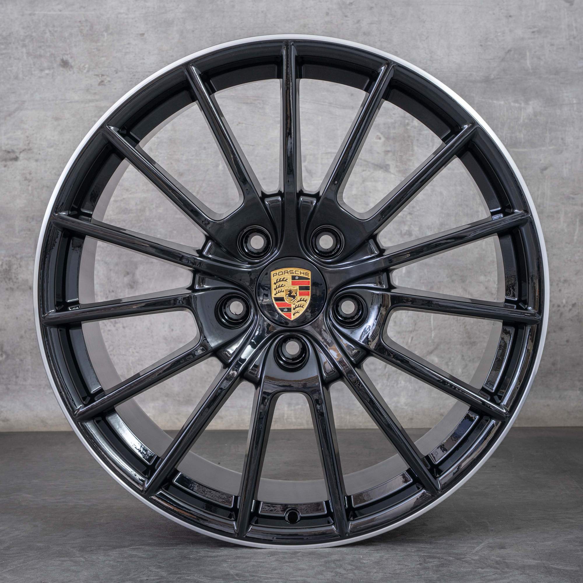 Oryginalne Felgi Porsche Panamera 970 20 cali G1 97036298005 97036298006 czarne polerowane NOWOŚĆ