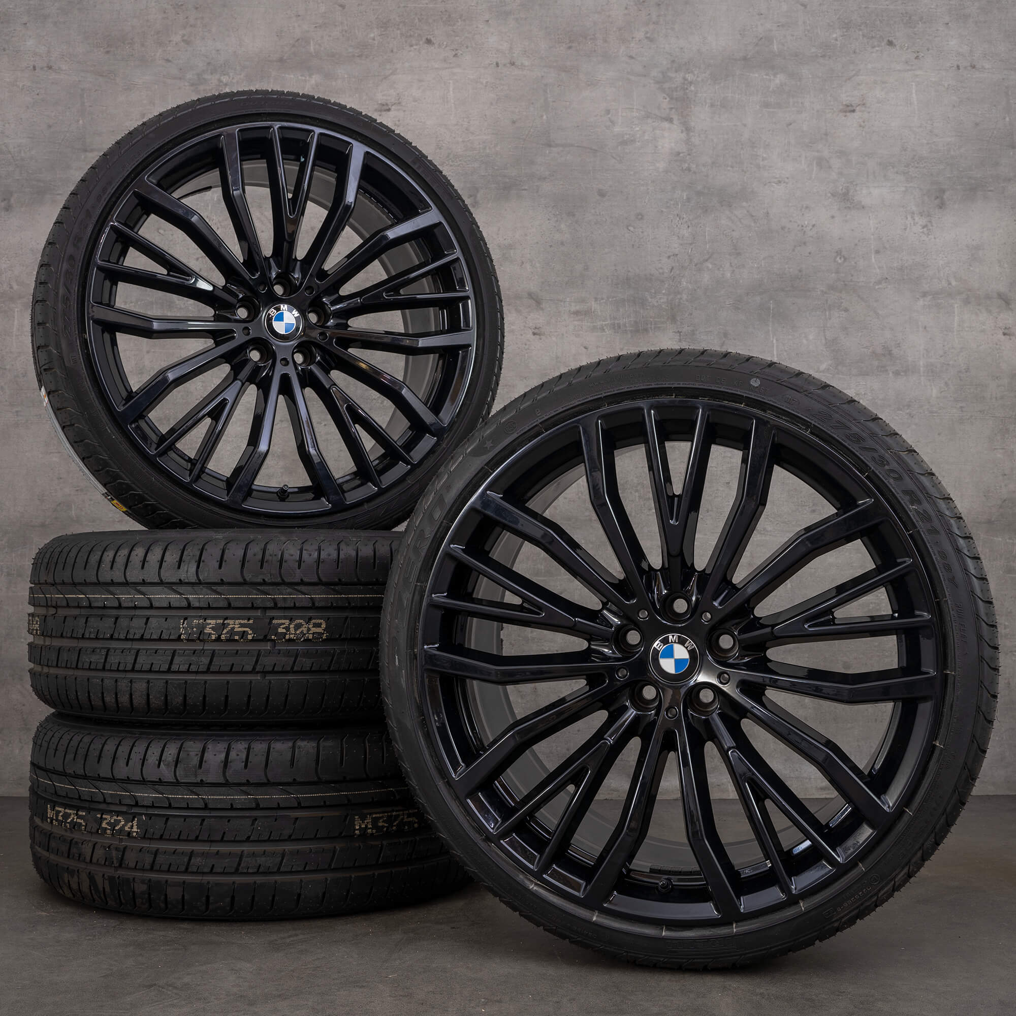 BMW 21 inch rims 7er G11 G12 6er GT G32 styling 687 summer tires wheels
