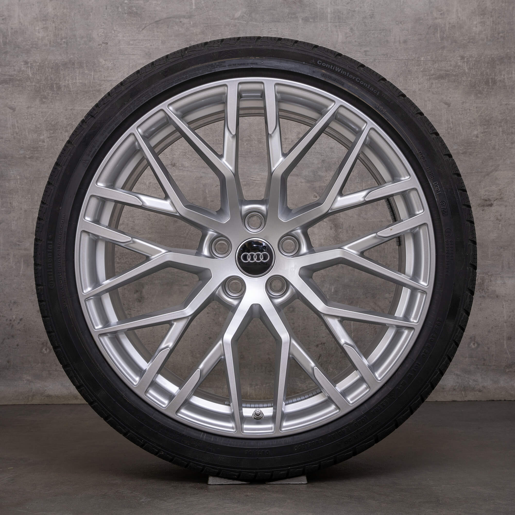 Orijinal Audi R8 kış jantları 20 inç 4S jantlar 4S0601025G gümüş