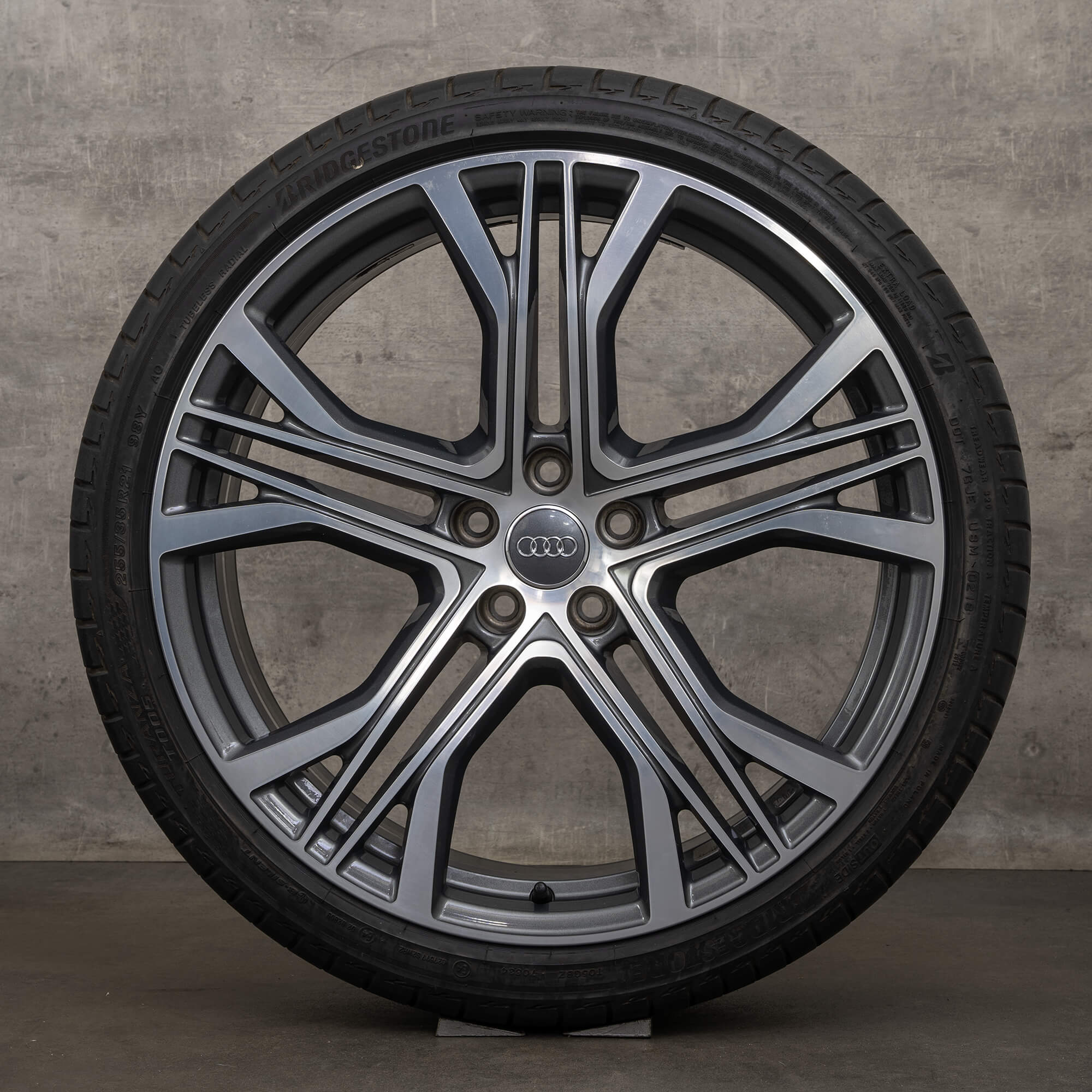 Cerchi originali Audi A7 S7 estivi 21 pollici 4K 4K8601025AA antracite lucidi
