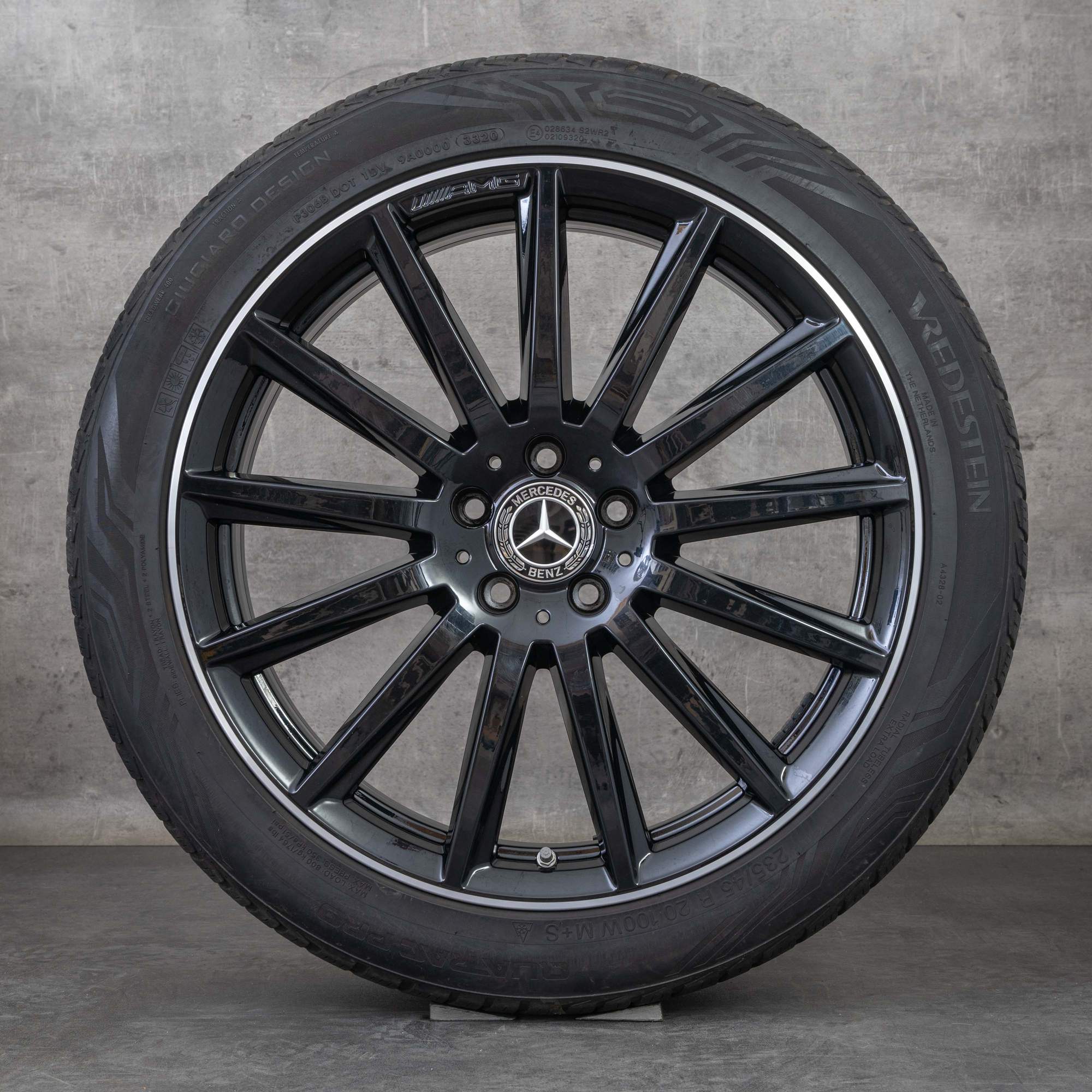 Oryginał Mercedes Benz GLA GLB AMG opony całoroczne 20 cali H247 X247 felgi A2474011600 czarne polerowane toczone