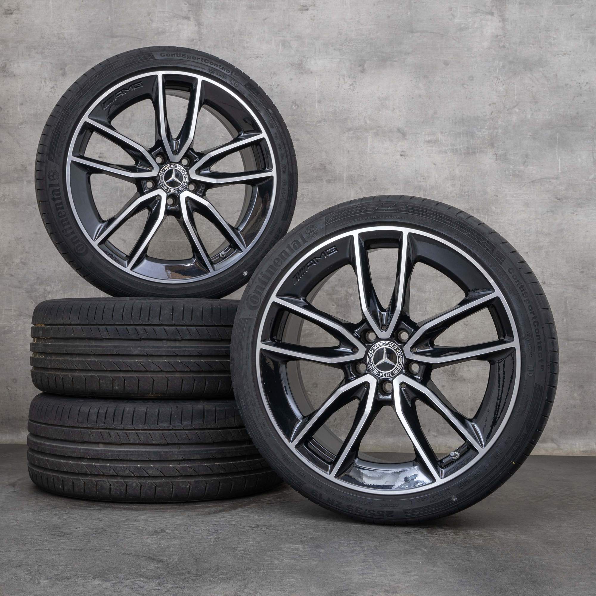 OEM Mercedes Benz C-Class C43 AMG Rims 19 inch W205 S205 C205 A205 ...