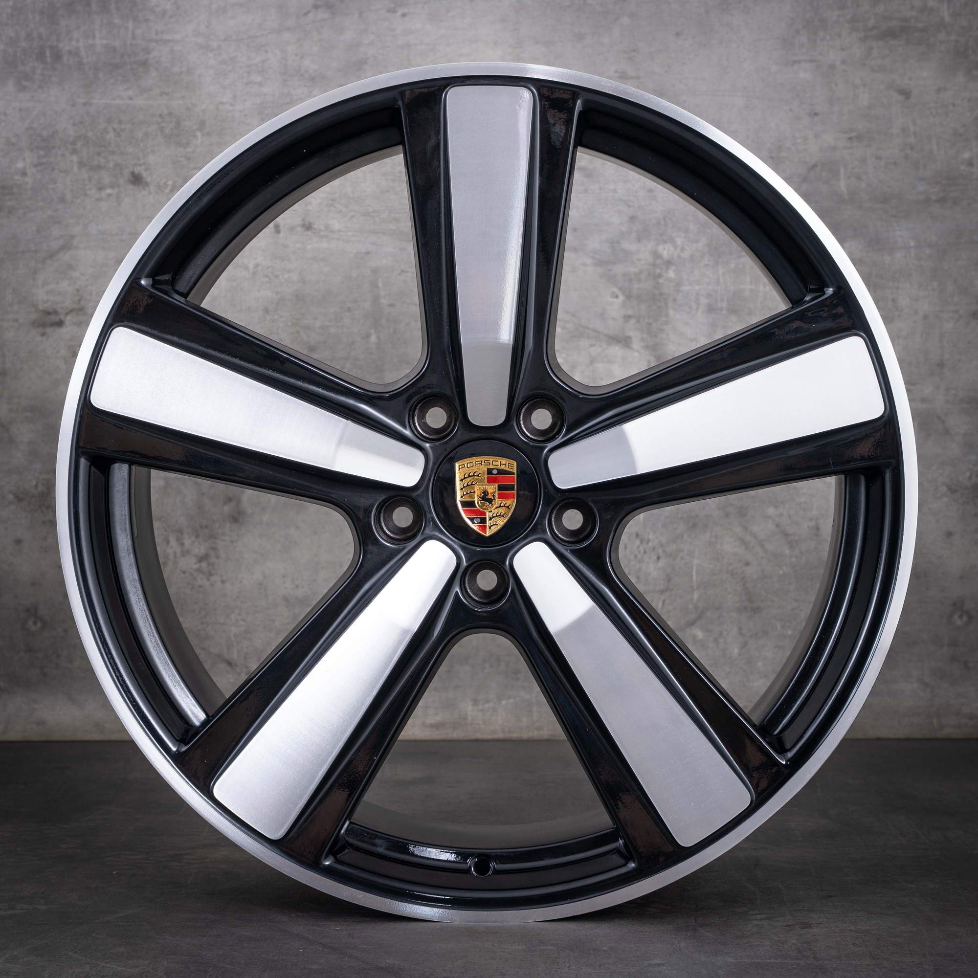 Alkuperäiset Porsche Cayenne Coupé -vanteet 22 tuumaa 9YA II 9Y0601025CP 9Y3601025BK musta kiillotettu