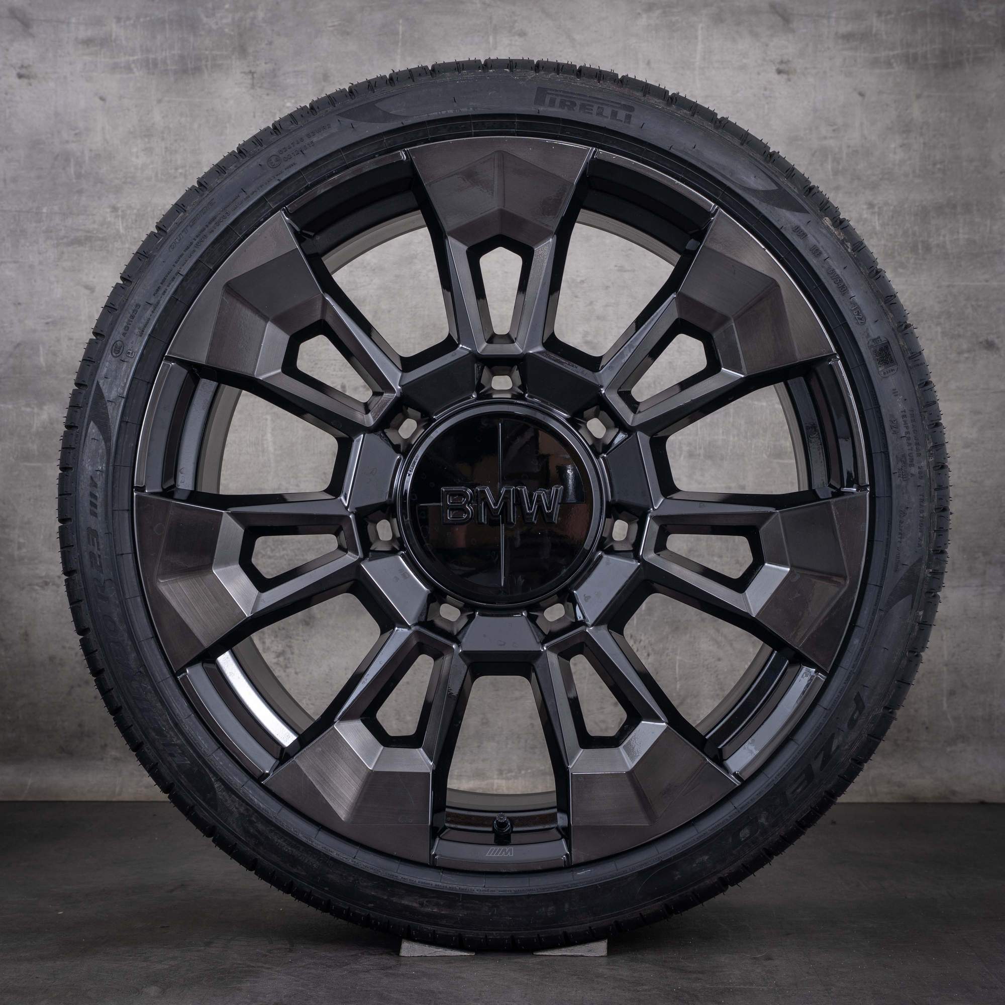 Original BMW XM Felgen 23 Zoll G09 Sommerräder Styling 923 M 1543991 1543992 schwarz glanzgefräst