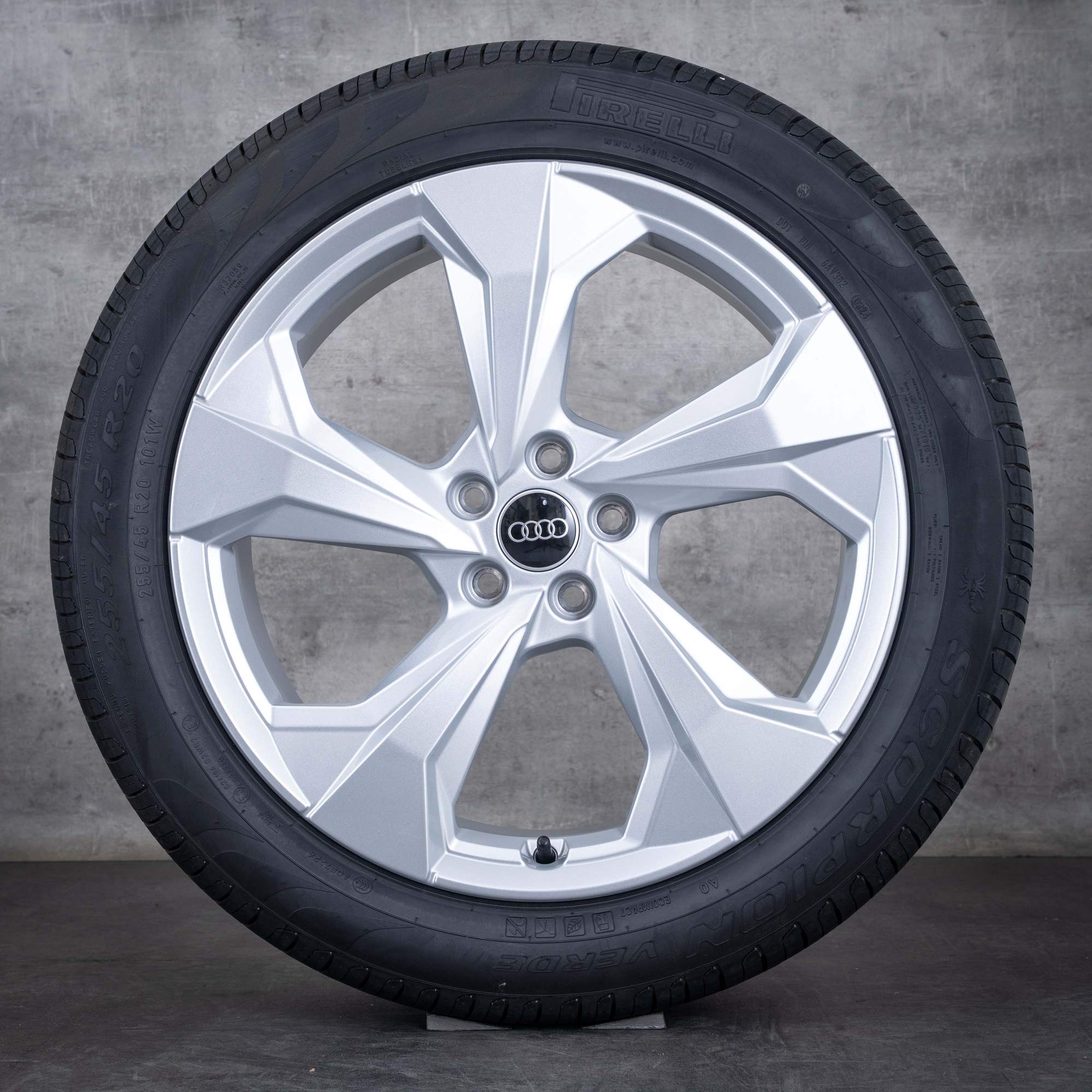 Oem Audi Q5 SQ5 jantes 20 pouces FY pneus été 80A601025BL argent brillant