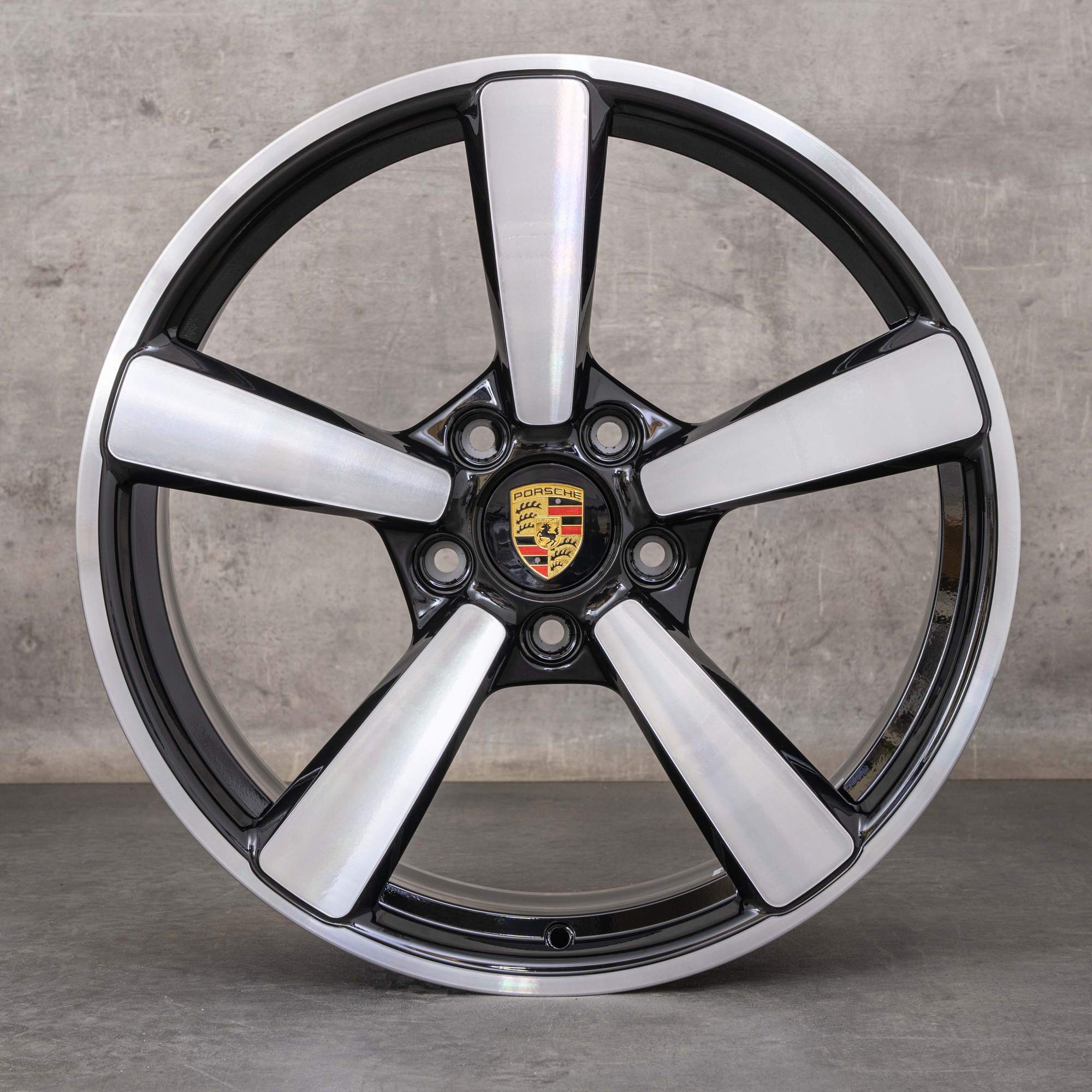 Oryginał Felgi Porsche 992 Exclusive Design 20 21 cali 992601025BE 992601025L czarne polerowane NOWOŚĆ