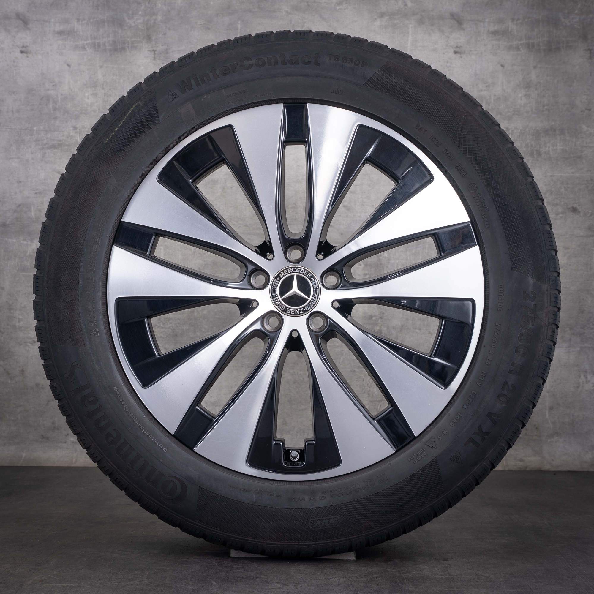 OEM Mercedes-Benz GLE 20inch winter wheels V167 C167 rims A1674013301 A1674013401 Black diamond cut