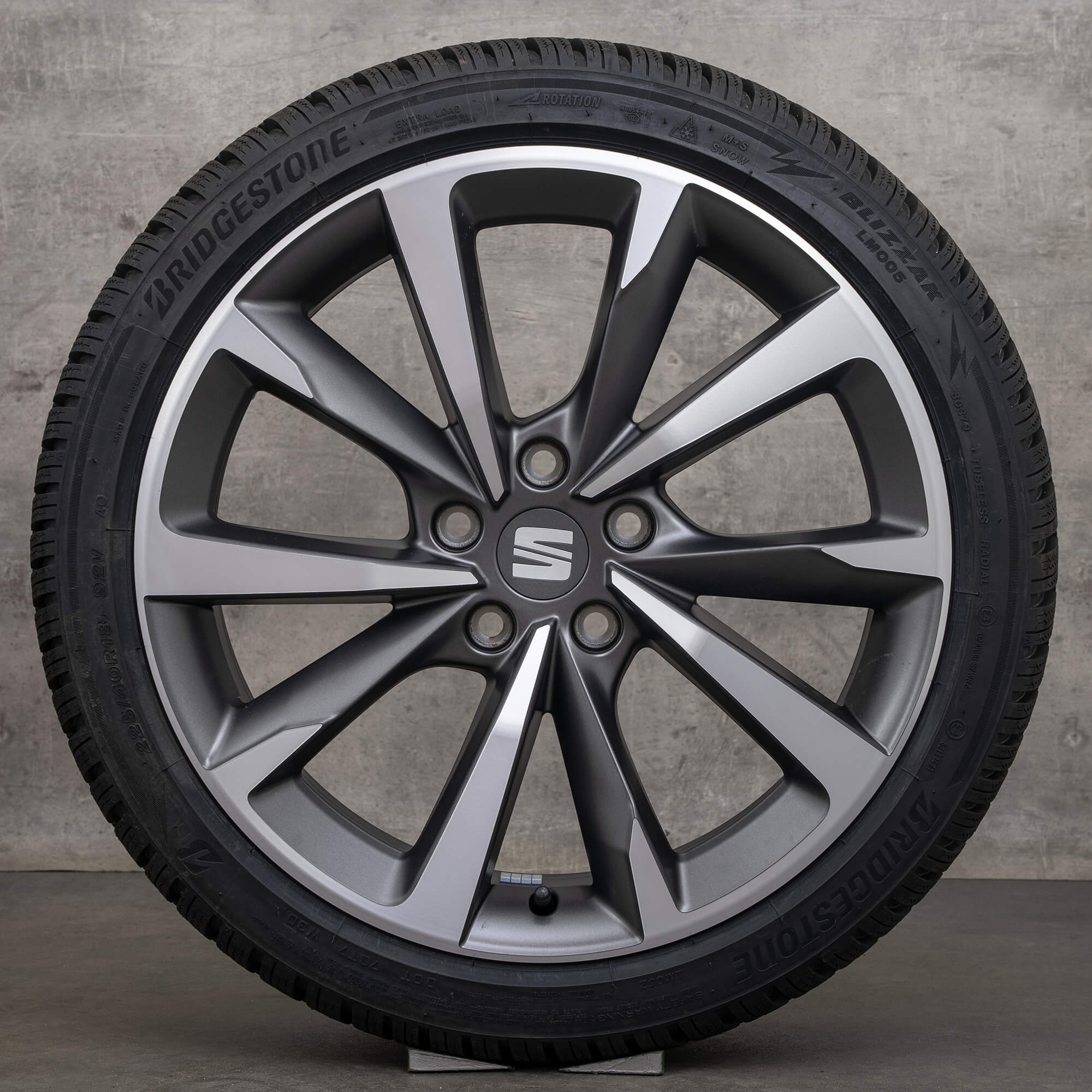 Seat Leon FR 5F vinterhjul 18-tommers felger vinterdekk ytelse NY