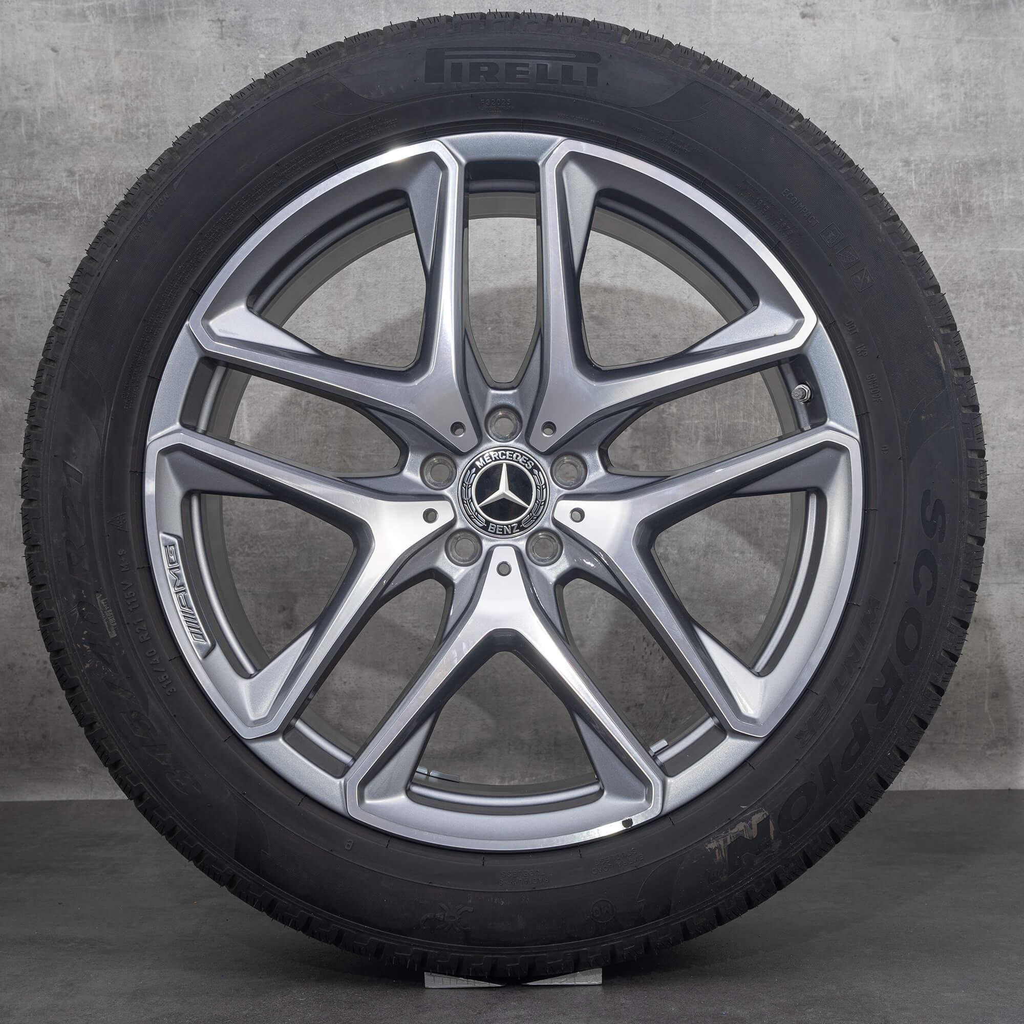 Originale AMG Mercedes Benz GLE 53 63 21 tommer vinterdæk