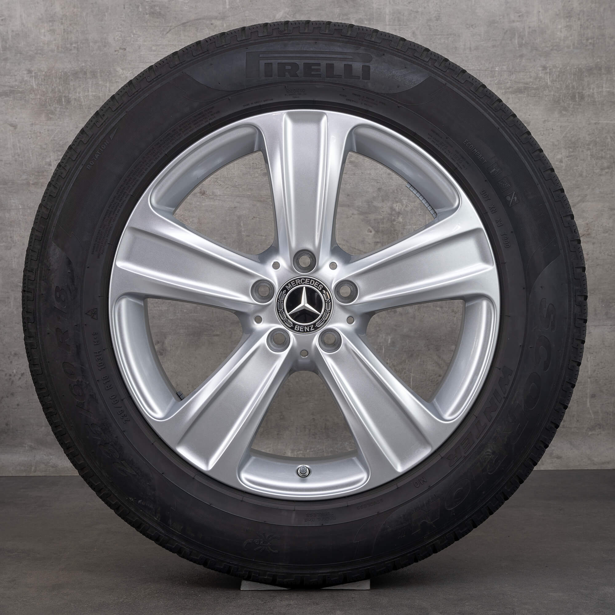 Mercedes 18 palcové ráfky GLC W253 X253 C253 kompletni zimni alu kola A2534012100
