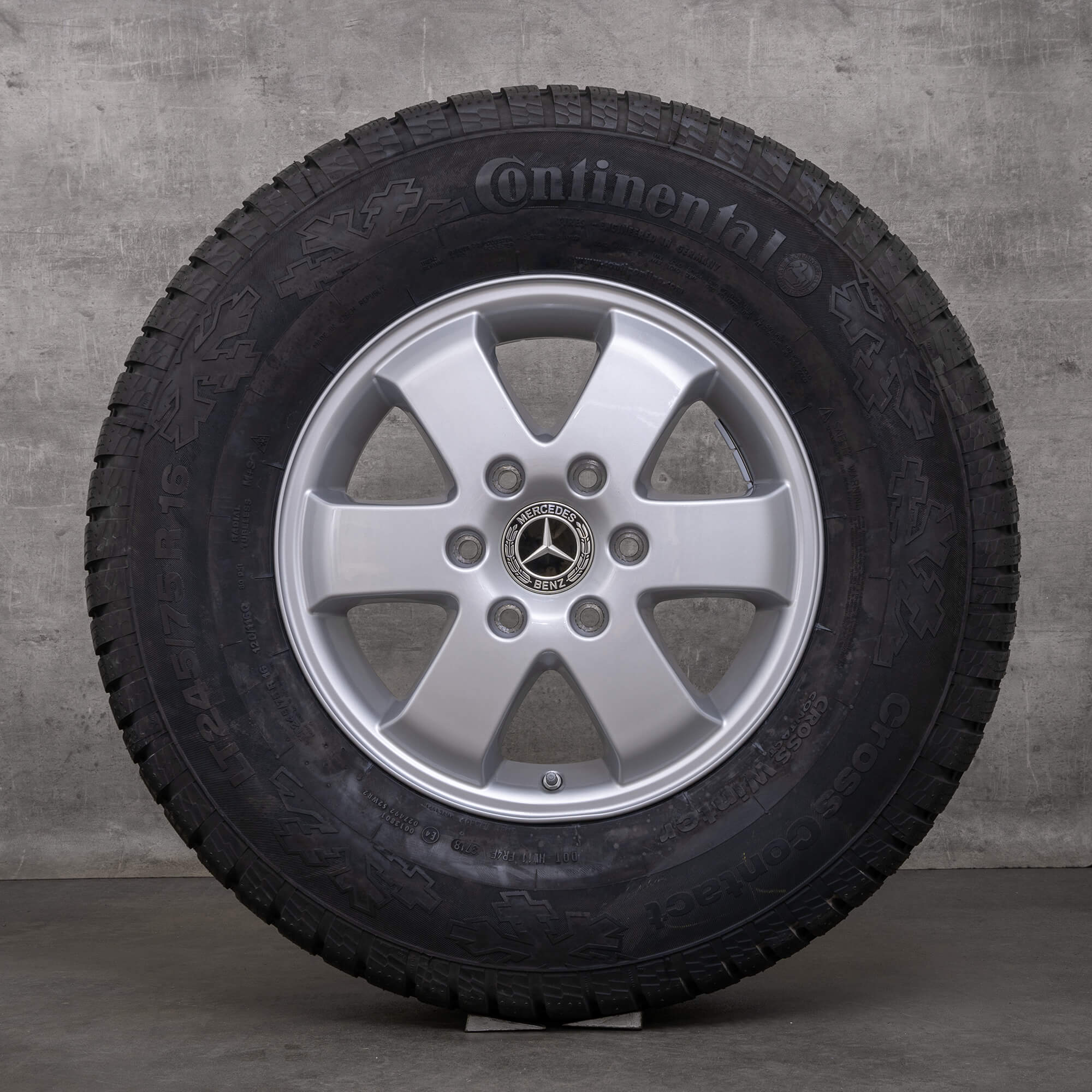 Jantes de inverno originais Mercedes Benz Sprinter II 16 polegadas W906 jantes A0014018602 prata NOVO