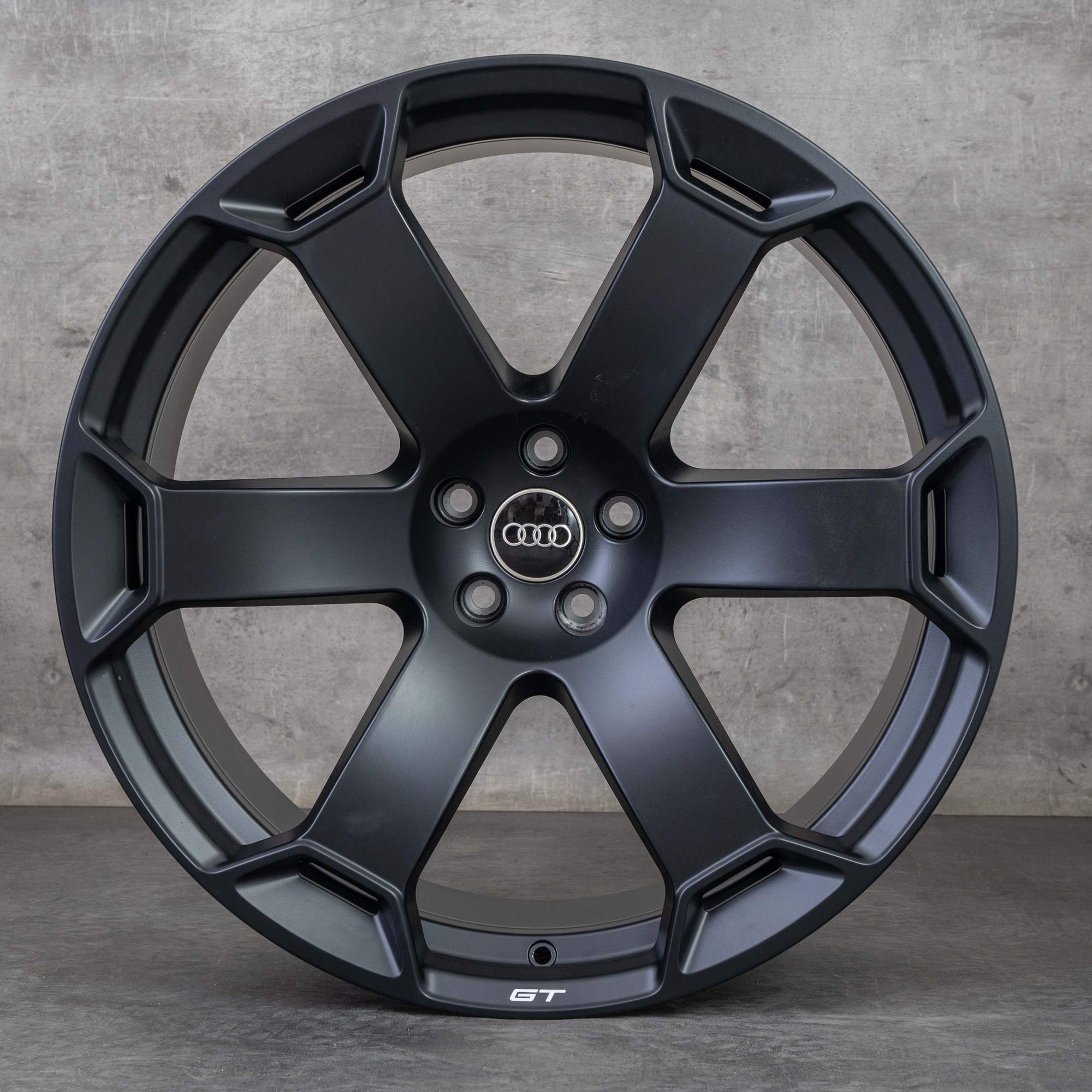 Oem RS6 RS7 GT Jantes 22 pouces 4K C8 Retro 4K0601025EB noir mat peint NEUF