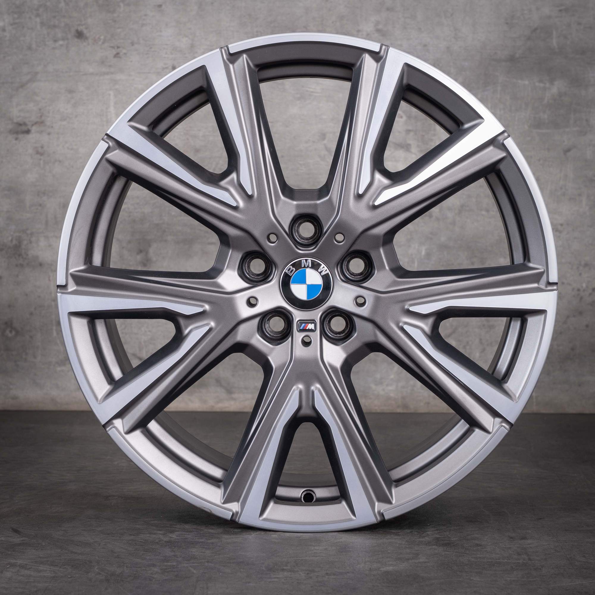 OEM BMW 1 Series 2 Series 19inch Rims F40 F44 Gran Coupe Styling 557 M 8053525 Cerium Gray Diamond Cut Polished Finish