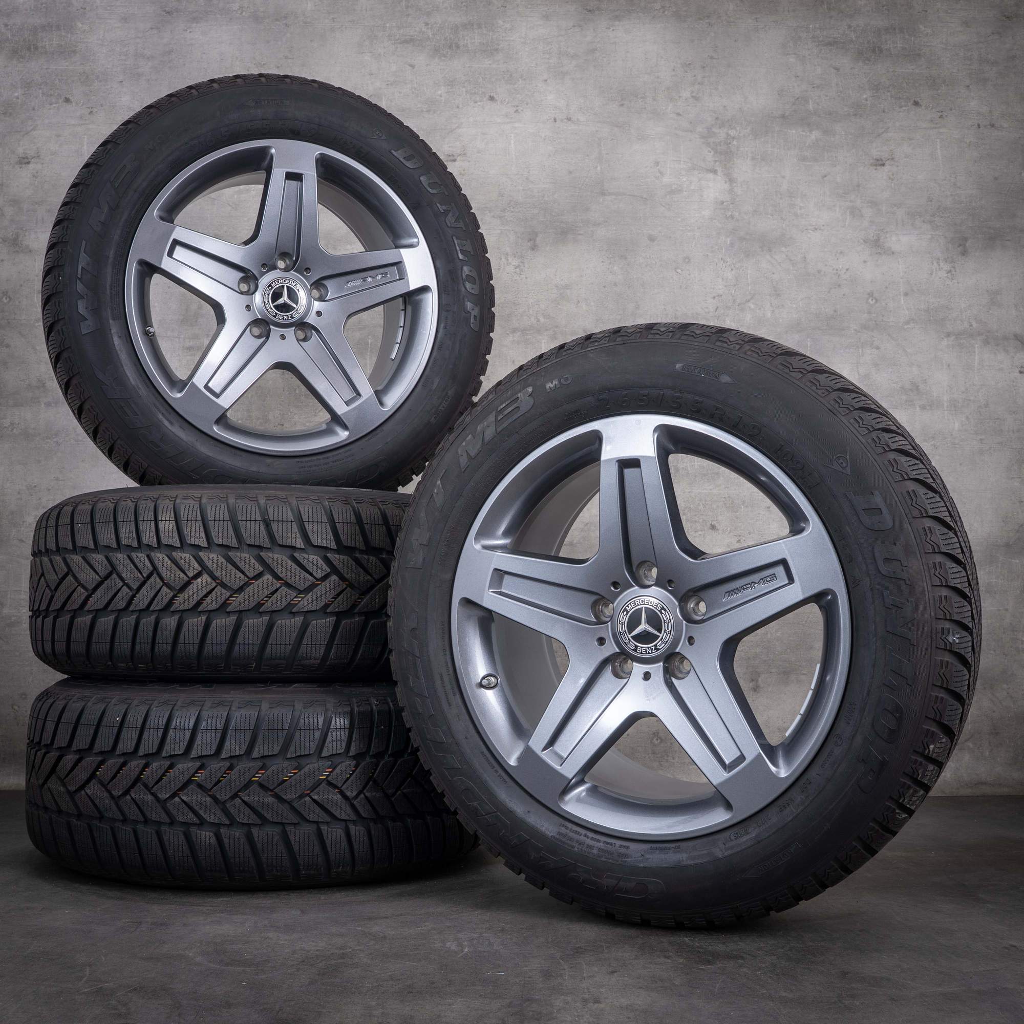 Originální zimní kola Mercedes-Benz Třídy G G55 G63 G65 AMG 19 palců model W463 disky A4634012102 barva himalaya grey