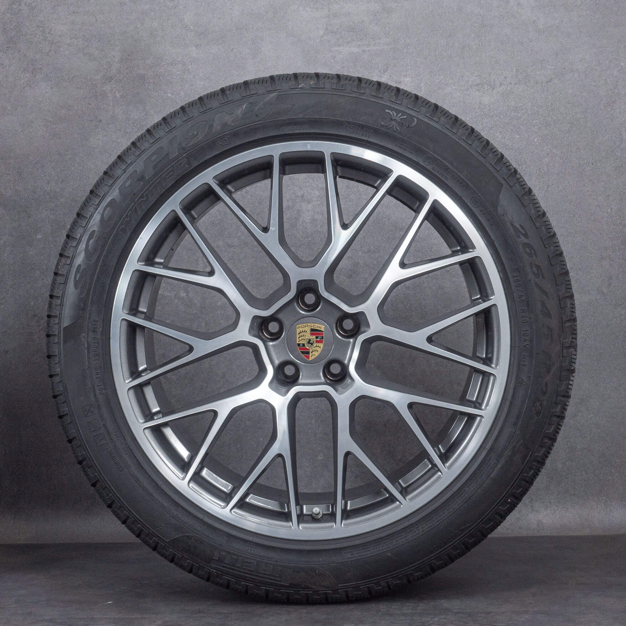 Genuine Porsche 20 pulgadas llantas Macan 95B RS Spyder ruedas de invierno neumáticos OC6