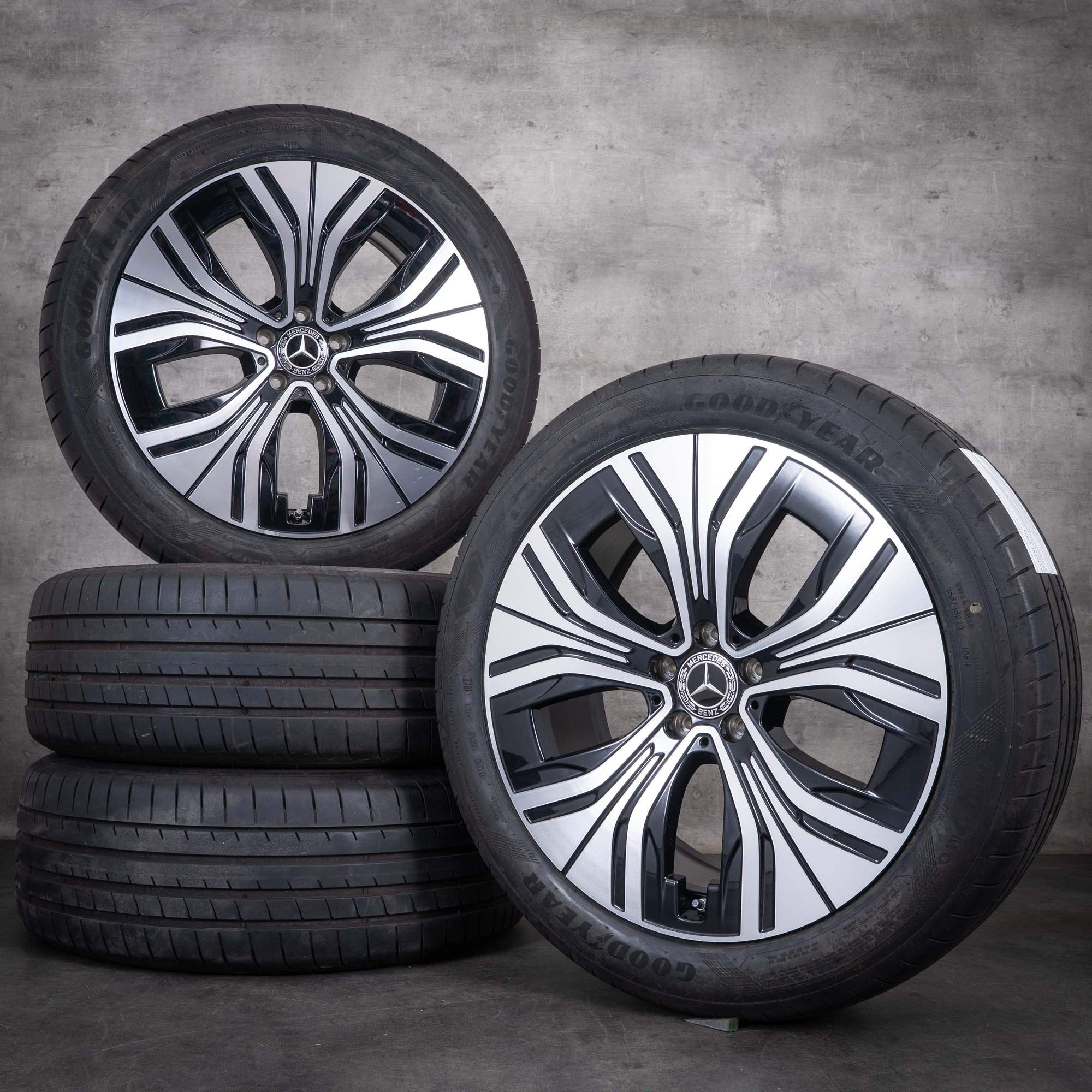 Originální disky Mercedes-Benz EQE SUV 20 palců X294 letní kola A2944010600 černé diamond cut